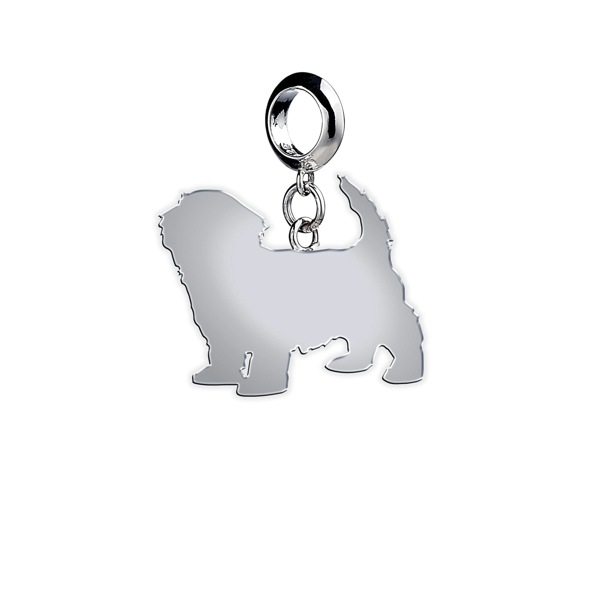 Mylee London Silver Havanese Silhouette Charm - No - Slider Charm