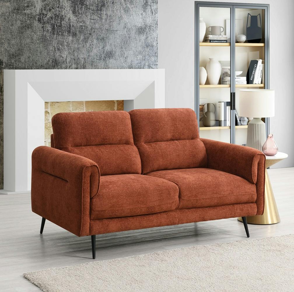 Rackhams Black Newtown 2 Seater Sofa - Terra