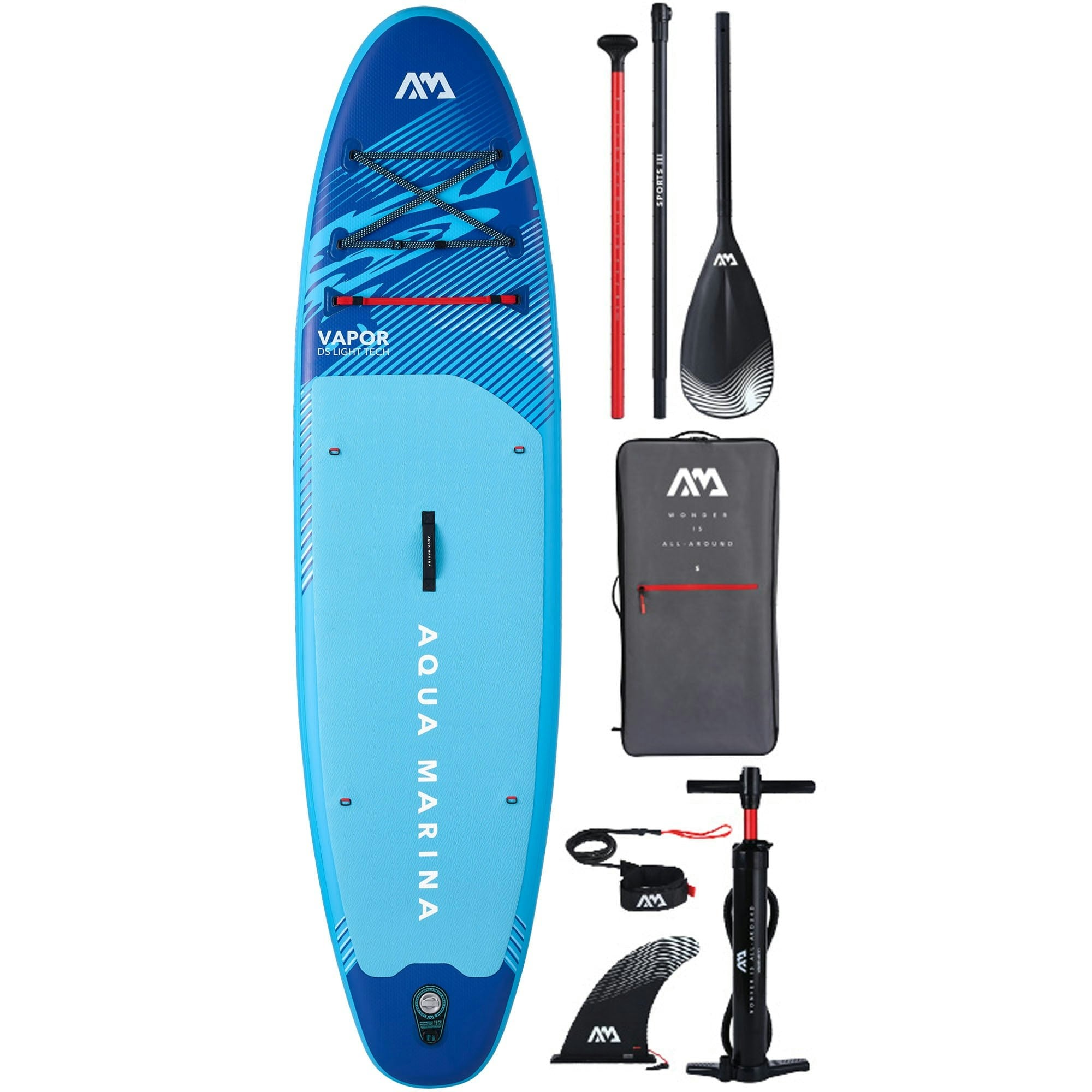 Aqua Marina Light/Red Vapor 10'4" All Round Inflatable Paddleboard - New 2026 - Image 3