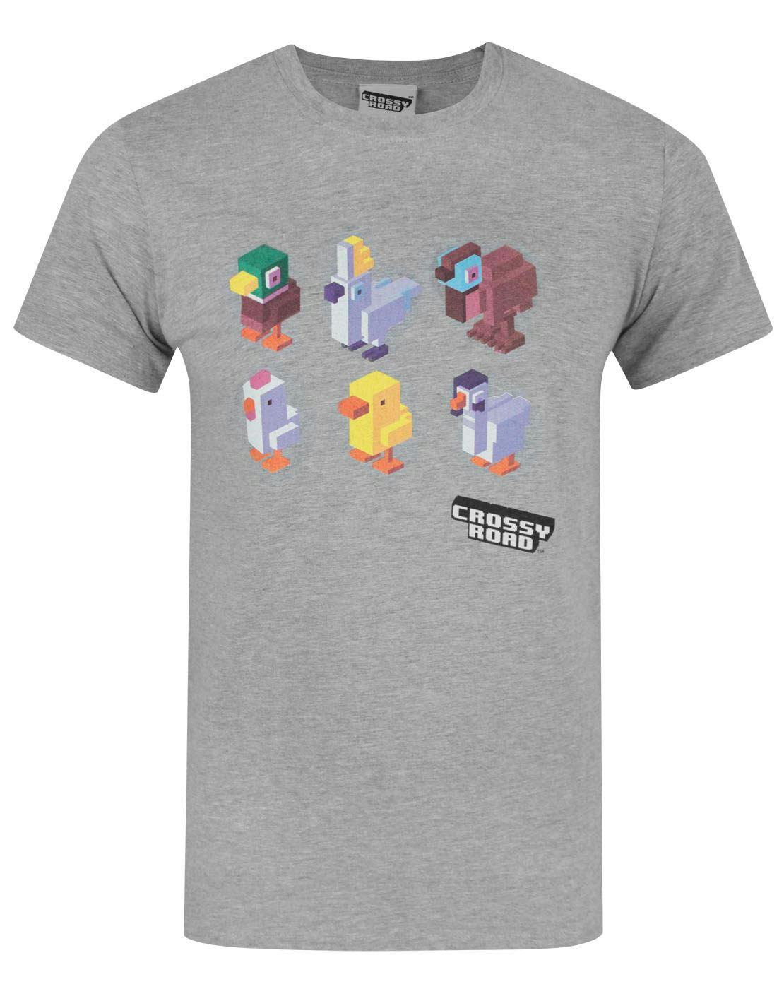 Vanilla Underground Men's Grey Crossy Road Short Sleeved T-Shirt - X-Large