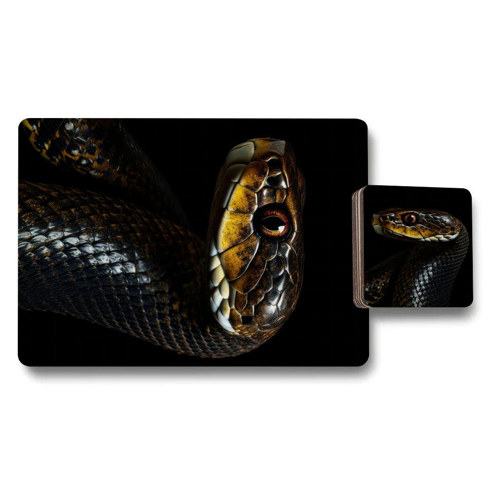 Rackhams Set Of 12 Placemats And Coasters 11X8 And 3.7X3.7 With Designer Artwork