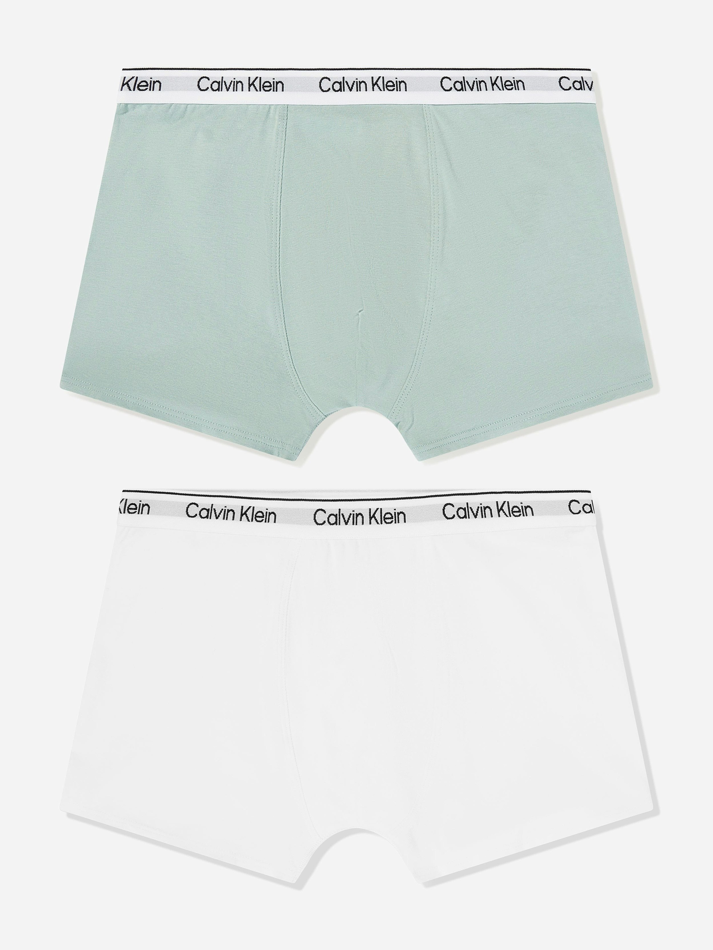 Calvin Klein Boys 2 Pack Boxer Shorts Set In Multicolour - Multicoloured - 14 - 16 Yrs