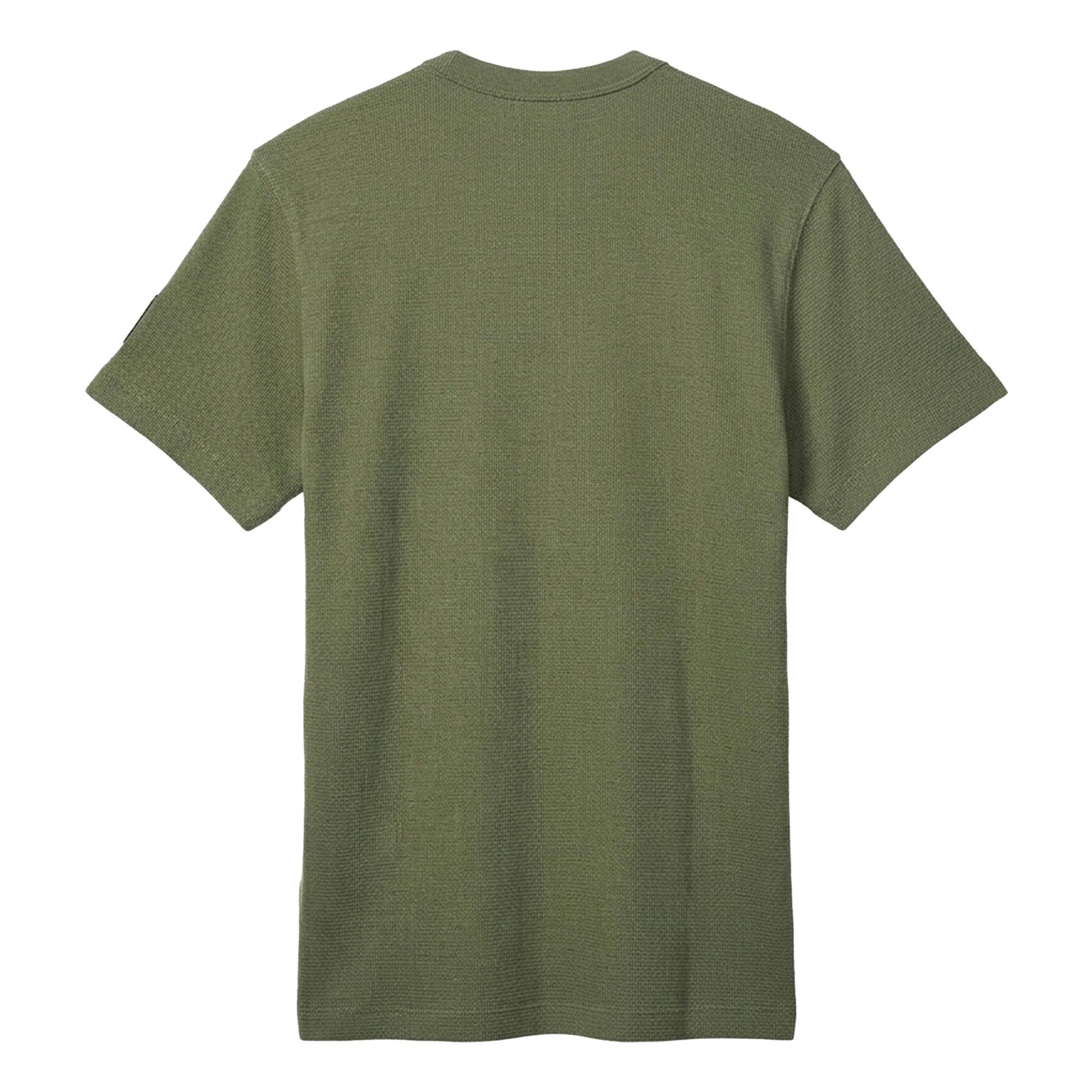Calvin Klein Men's Green Waffle Boxy T-Shirt - Deep Lichen - Xxl - Deep Lichen - 100% Cotton
