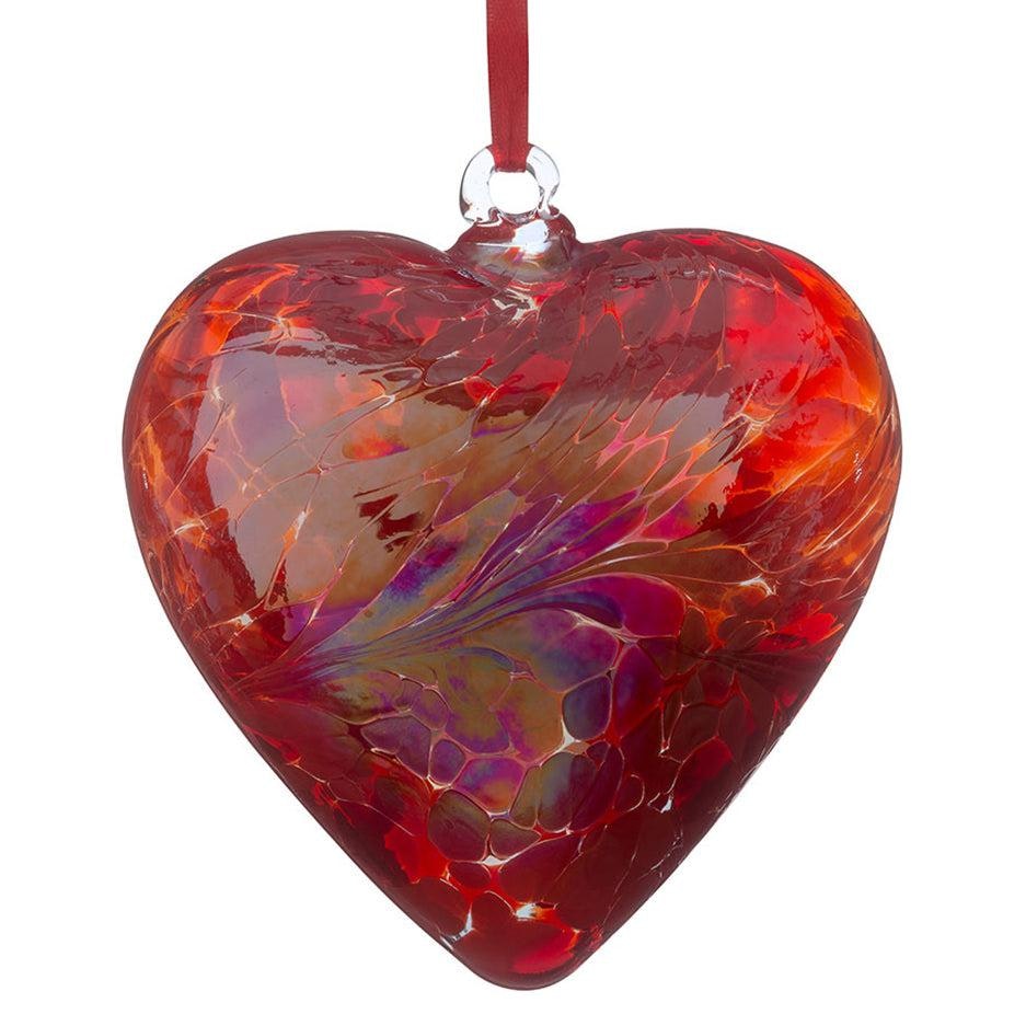 Sienna Glass Red 12Cm Friendship Heart