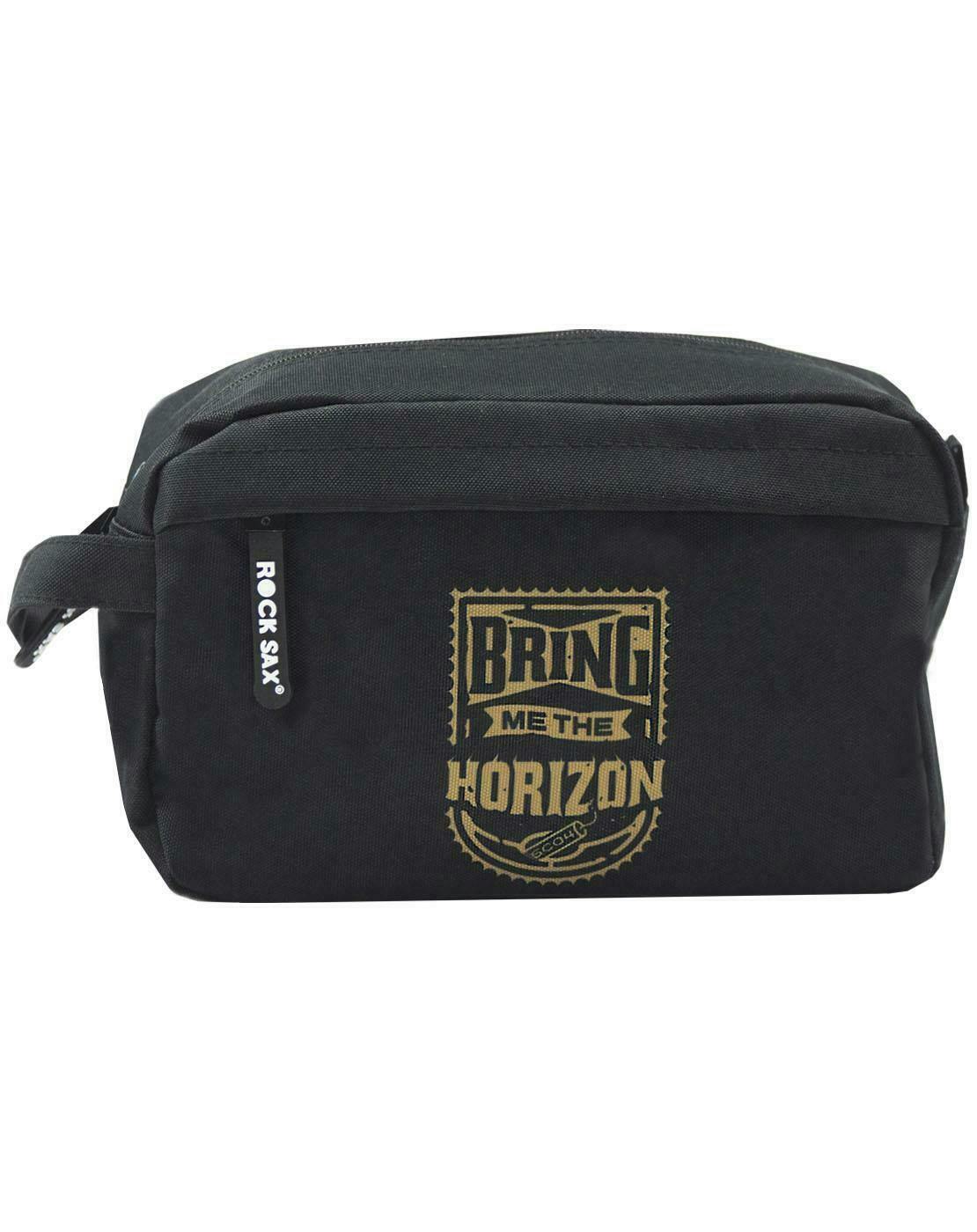 Vanilla Underground Unisex Black Rock Sax Bring Me The Horizon Wash And Toiletry Bag (One Size)