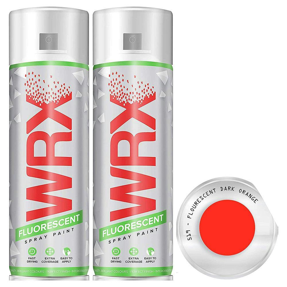 Wrx Fluorescent Dark Orange - 519 - Spray Paint - Image 4