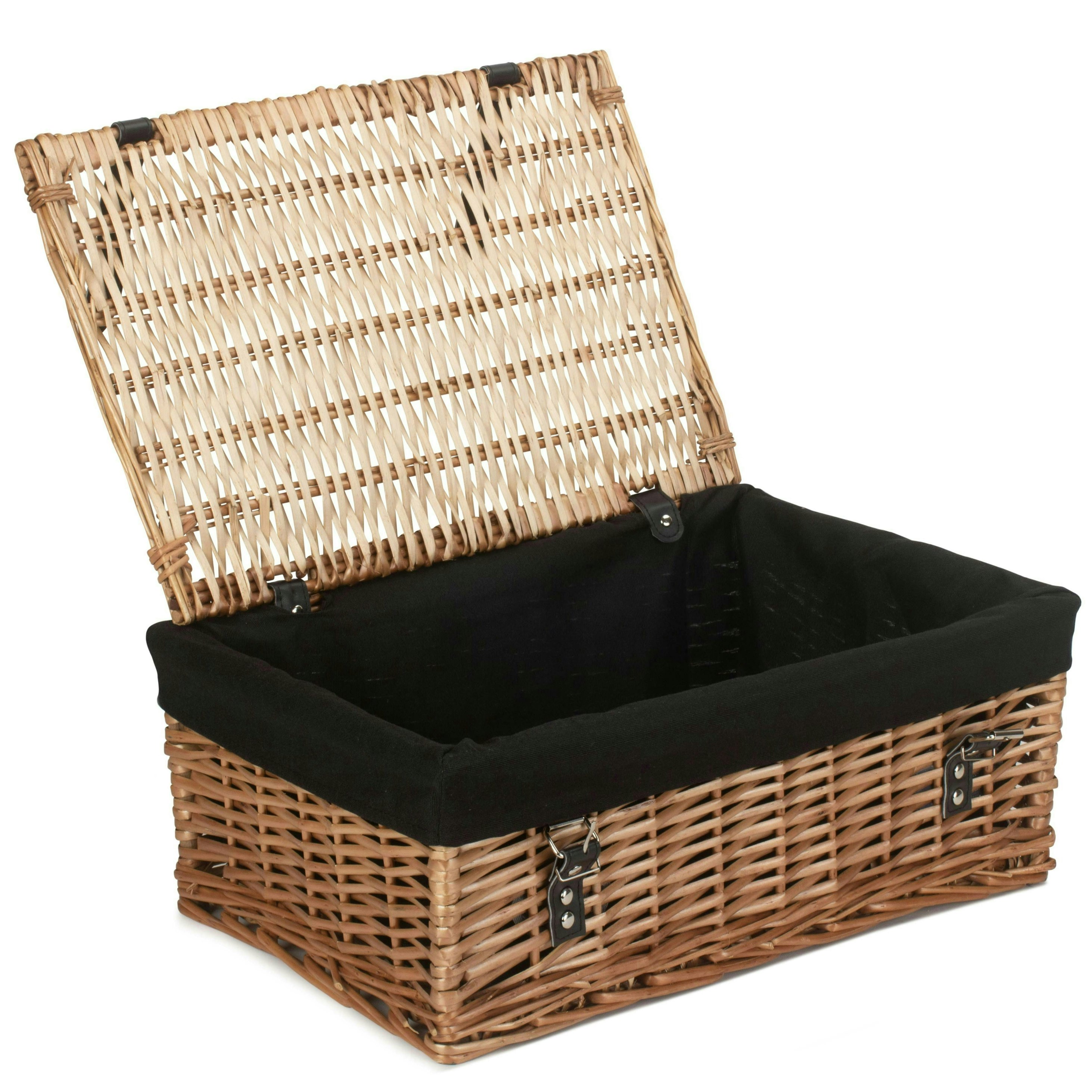 Red Hamper Red/Black Hamper 46Cm Large Wicker Packaging Basket