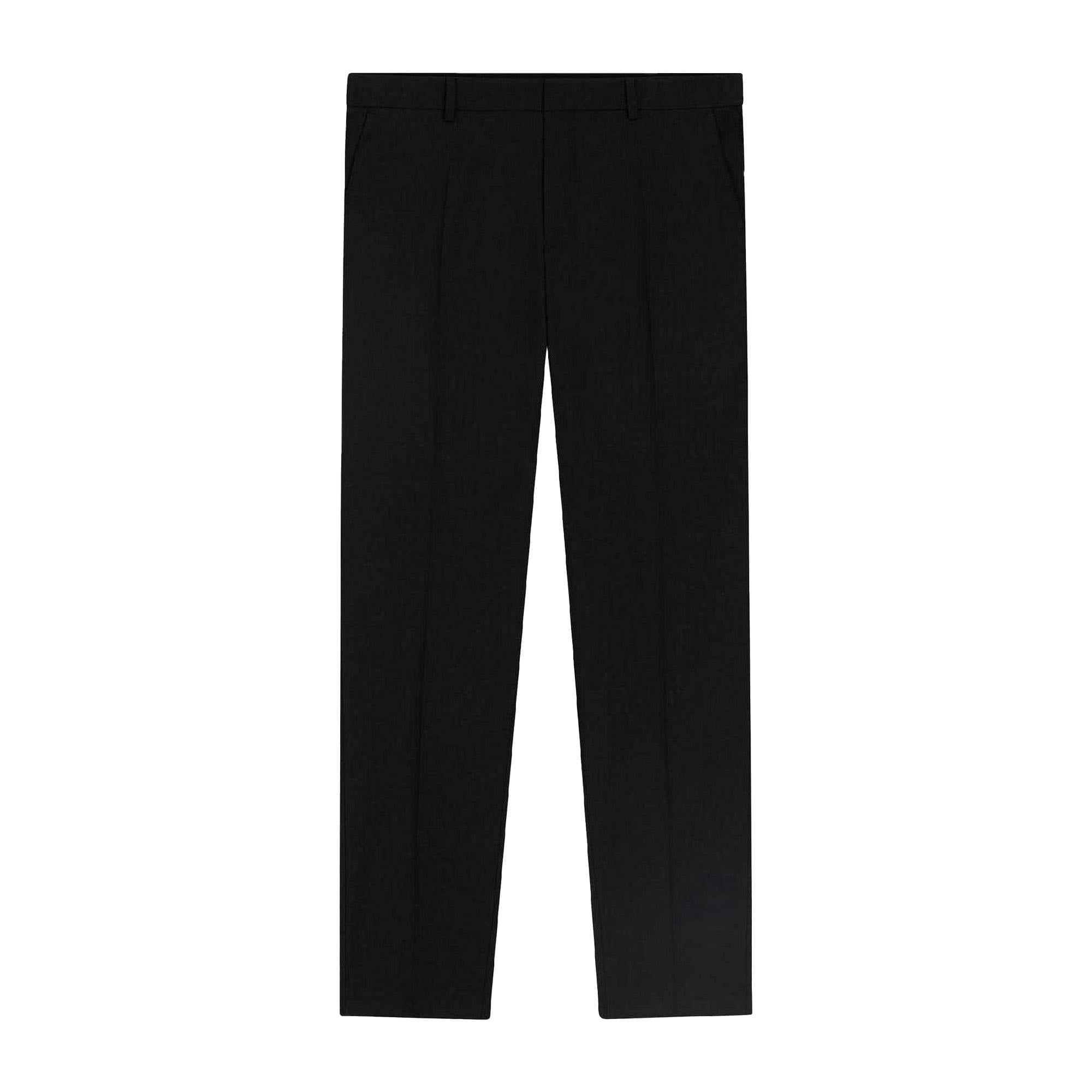 Boss Men's Black H-Genius Virgin Wool Trousers - 42R - 95% Virgin Wool/5% Elastane