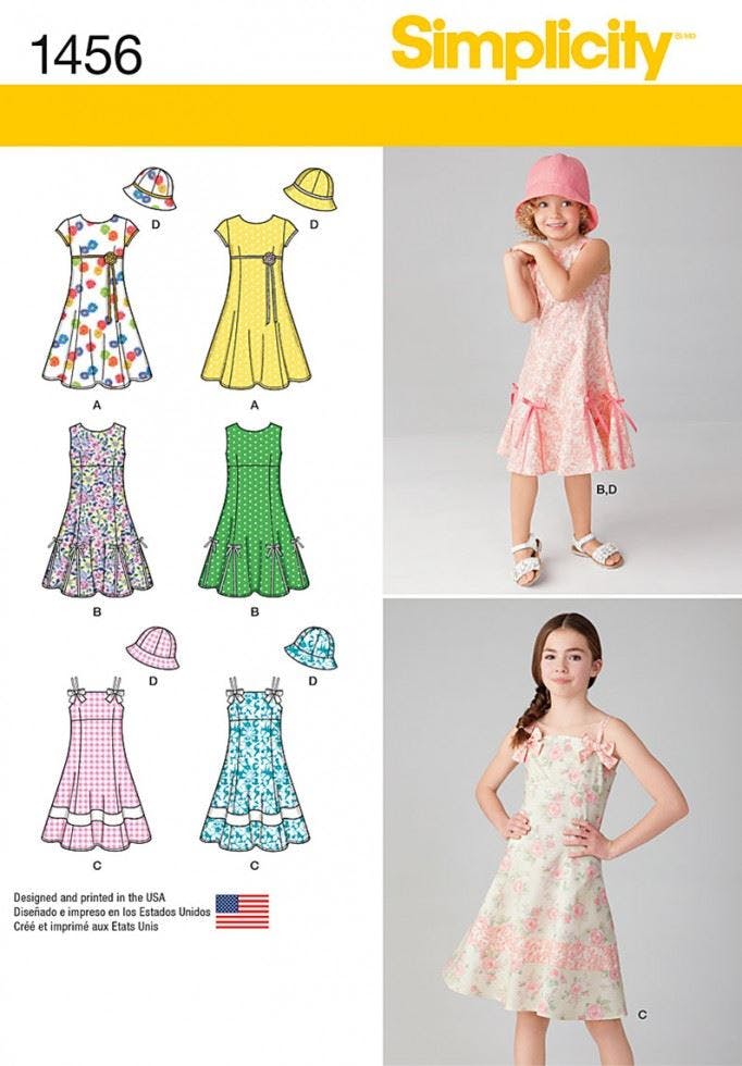 Simplicity Sewing Pattern 1456 Kids - Ages: 7-8-10-12-14