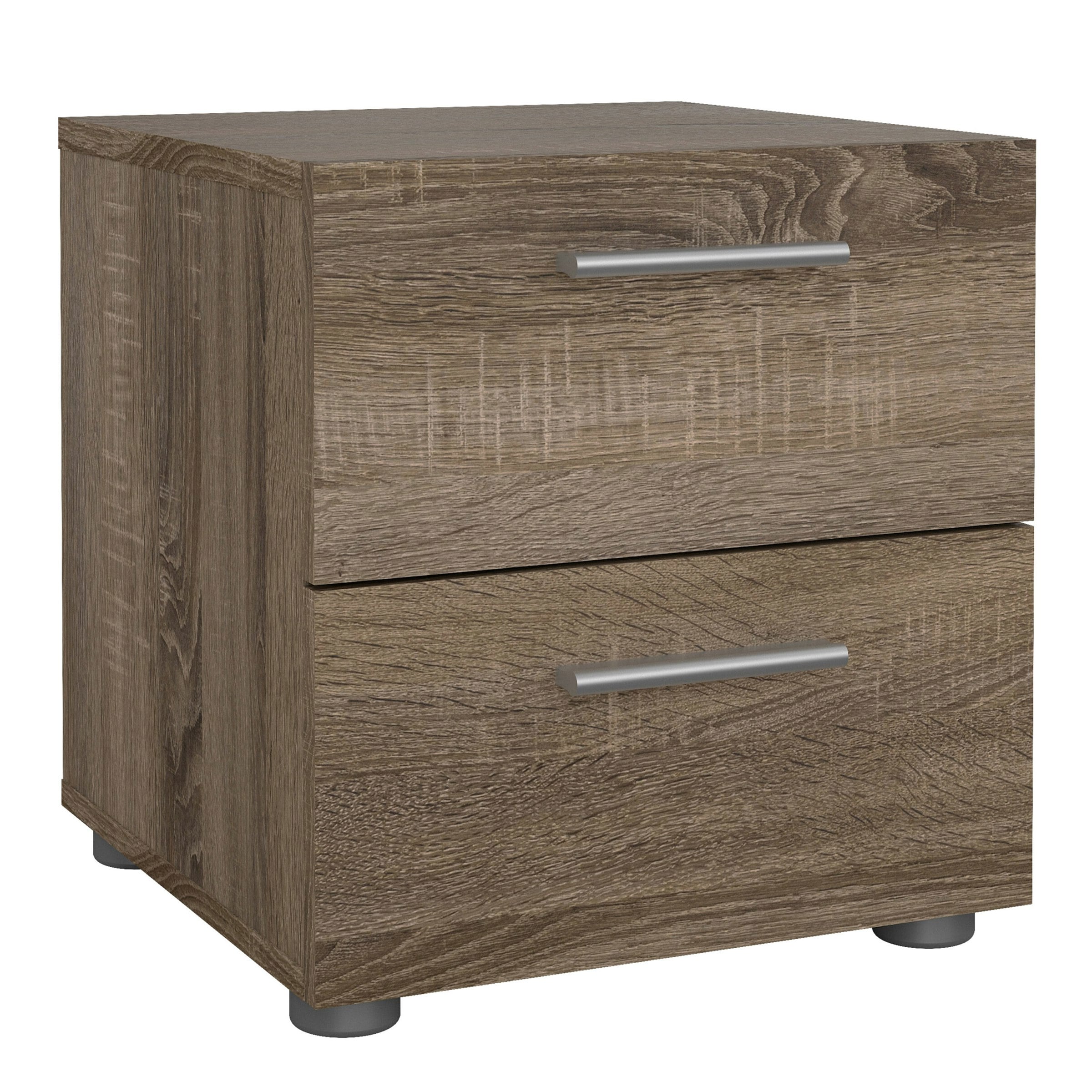 Furniture To Go Brown Pepe Bedside 2 Drawers In Truffle Oak - Manufactured Wood - 1