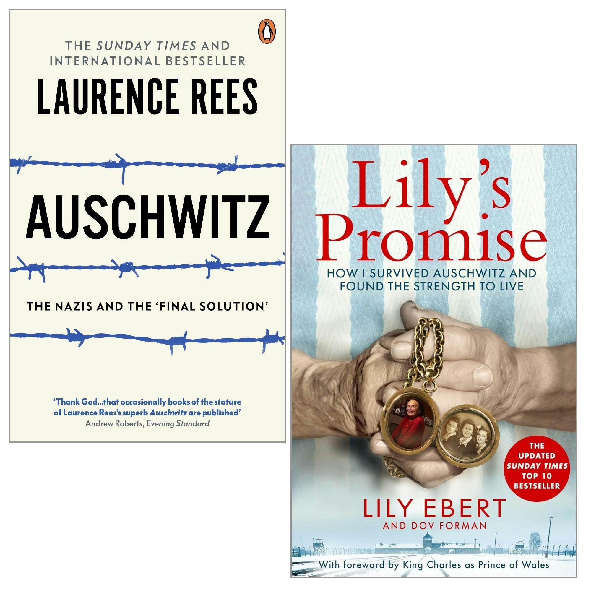 Various Publishers Lily's Promise By Lily Ebert And Auschwitz By Laurence Rees 2 Books Collection Set