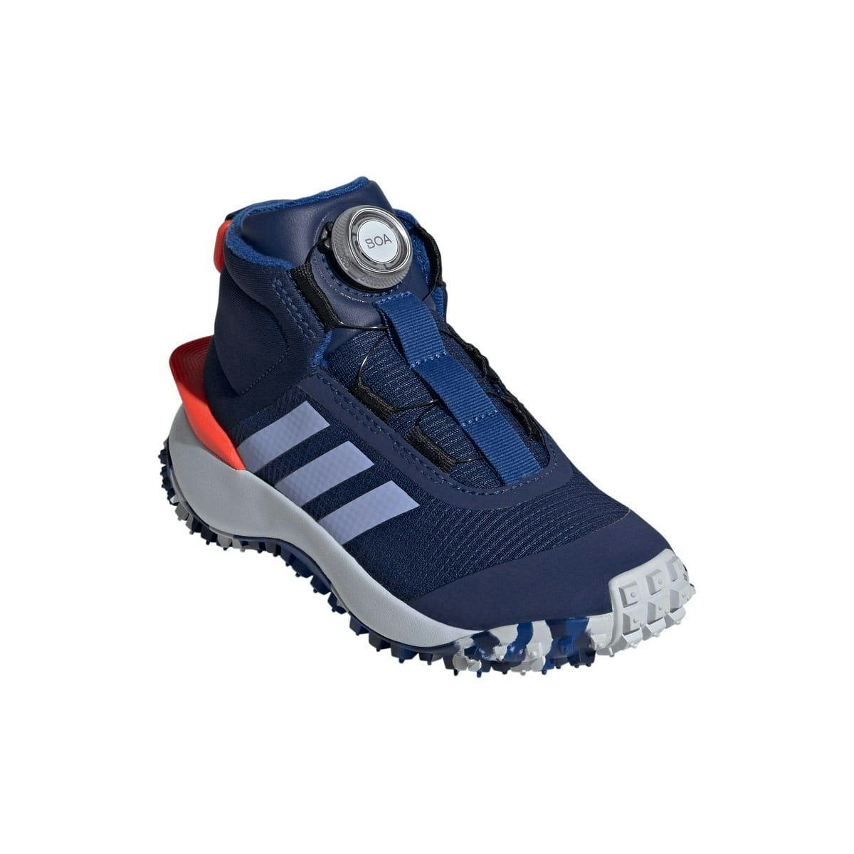 Adidas Dark/Blue Childrens/Kids Fortatrail Trainers - Size 11 Uk Child