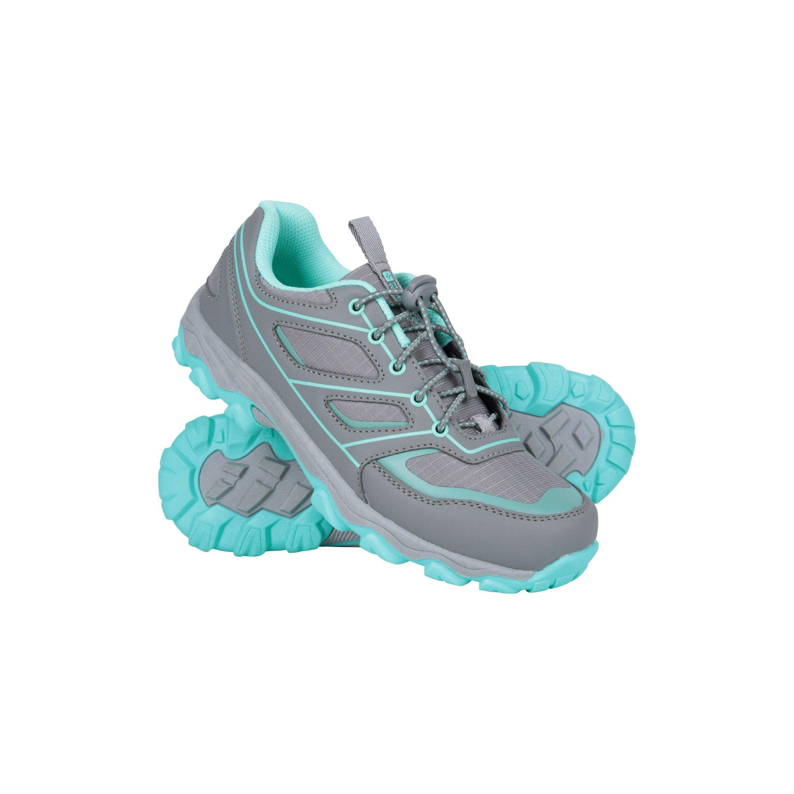 Mountain Warehouse Kids Approach Running Trainers - Charcoal - 12 Uk Child - Charcoal - 40% Synthetic/30% Textile/10% Phylon/10% Eva/10% Mesh