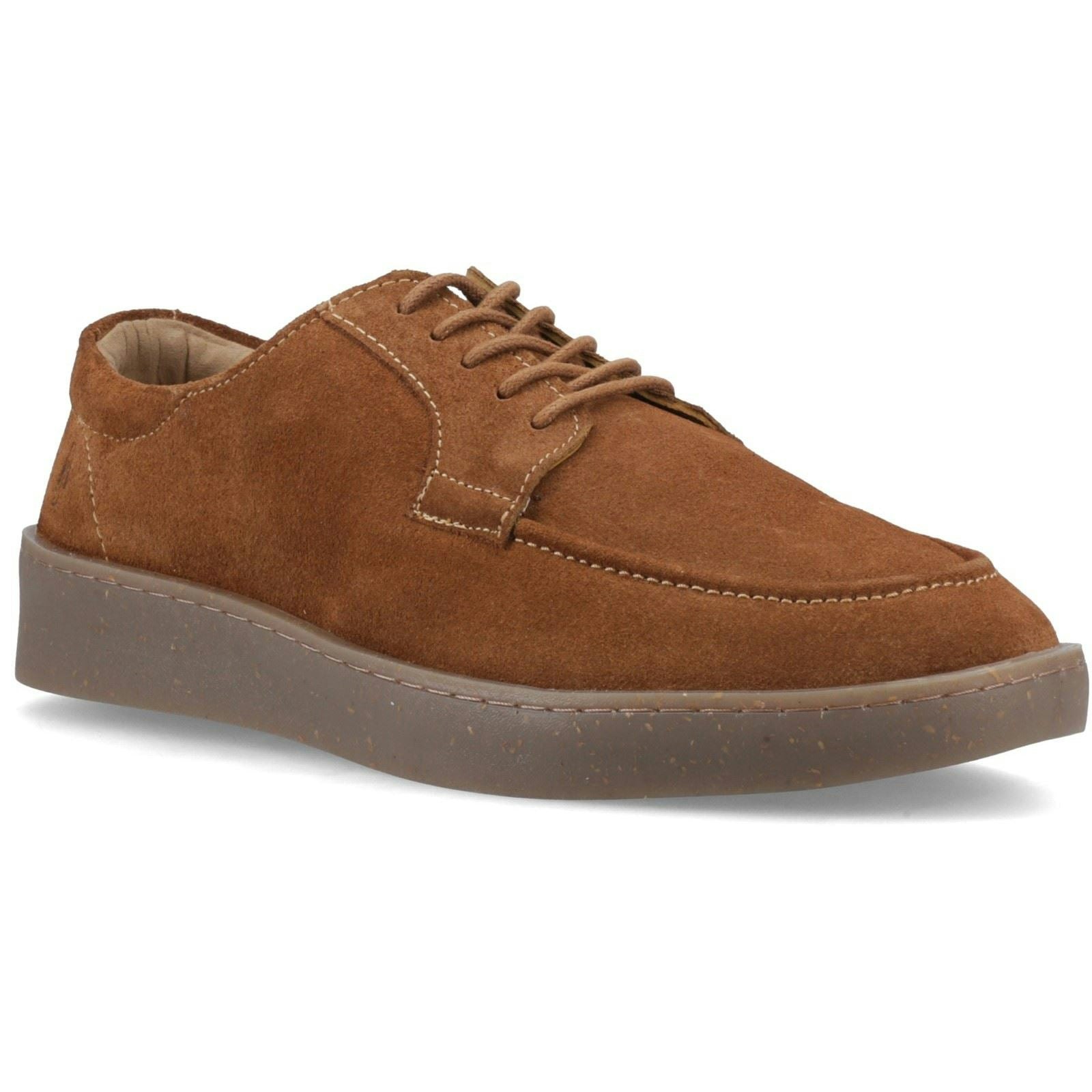 Hush Puppies Men's Rafael Suede Tan Lace-Up Shoes - Size 8