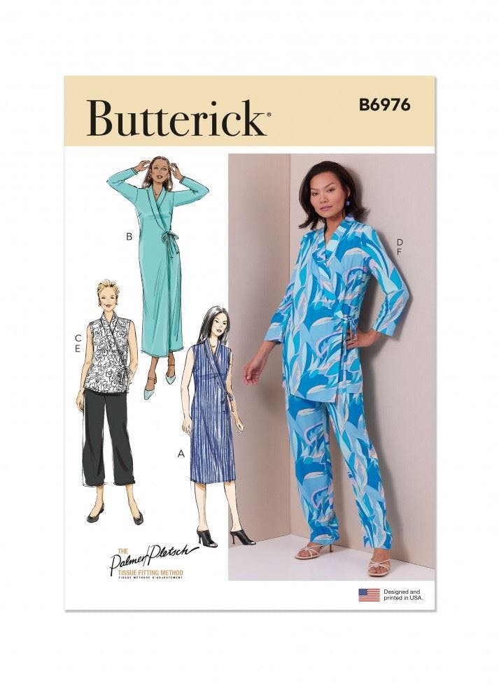 Butterick Women's Sewing Pattern 6976, Tops, Trousers, Jackets For B5 (8-10-12-14-16) - Easy - R5 (14-16-18-20-22)