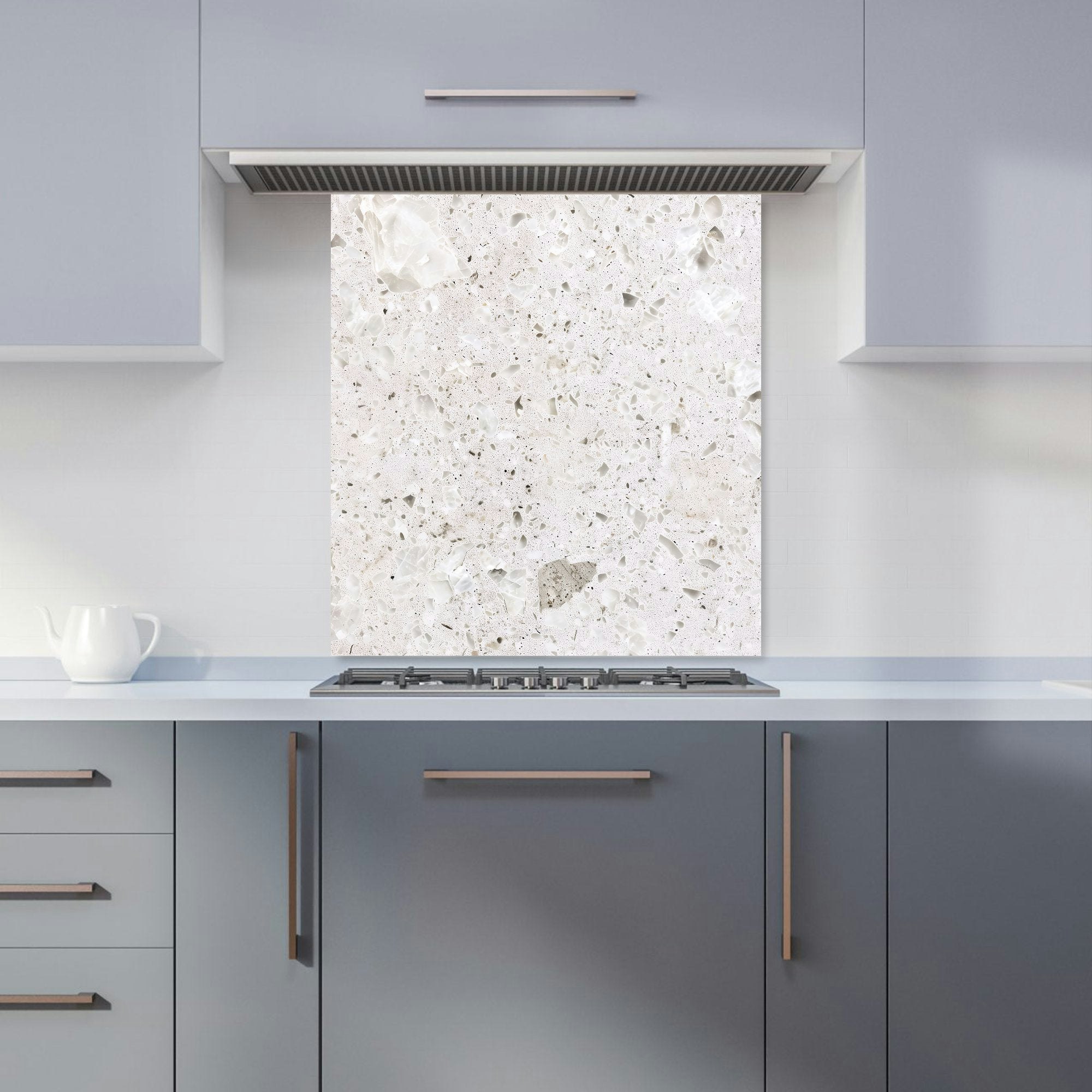 Warren Reed Grey - Designer Off Quartz Effect Kitchen Splashback - W700mm X H750mm