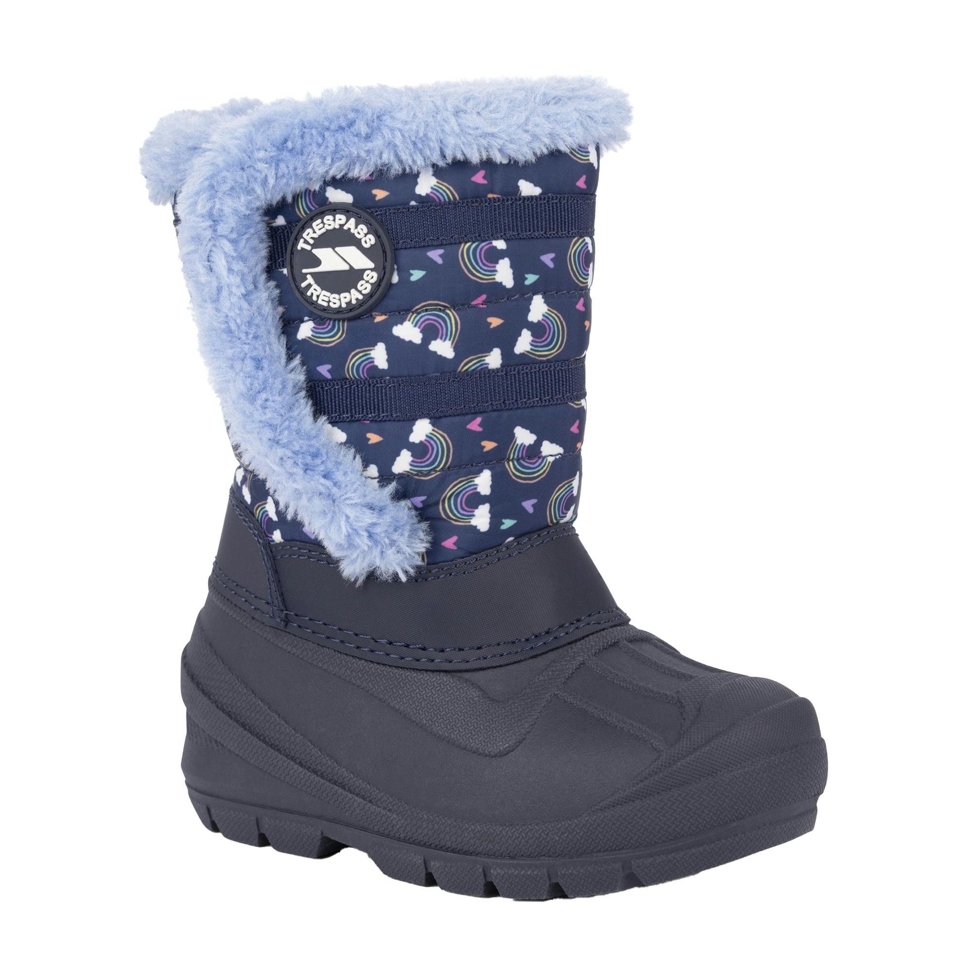 Trespass Kids Runa Snow Boots - Navy - 9 Uk Child - Navy