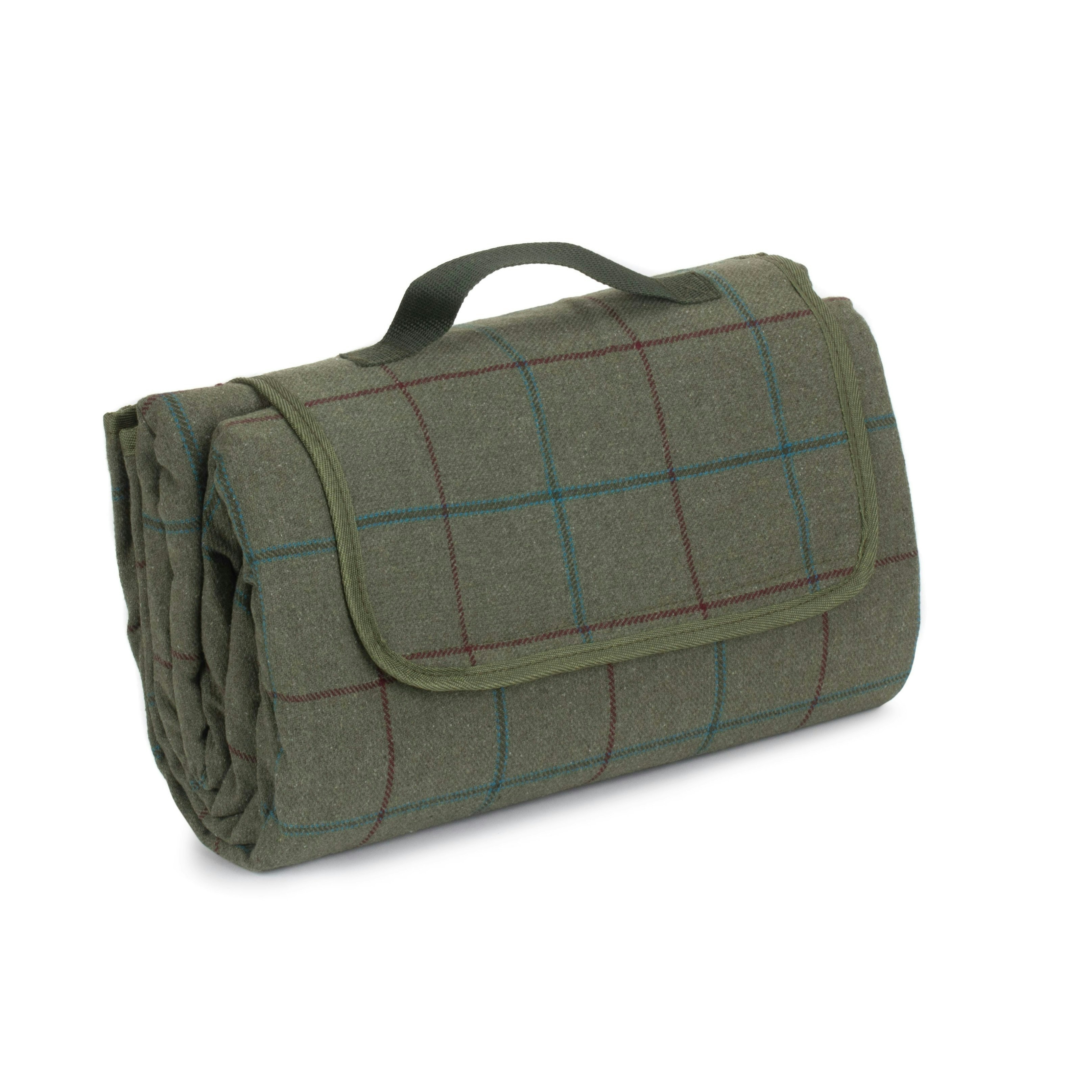 Red Hamper Red/Green Hamper Luxury Tweed Picnic Blanket