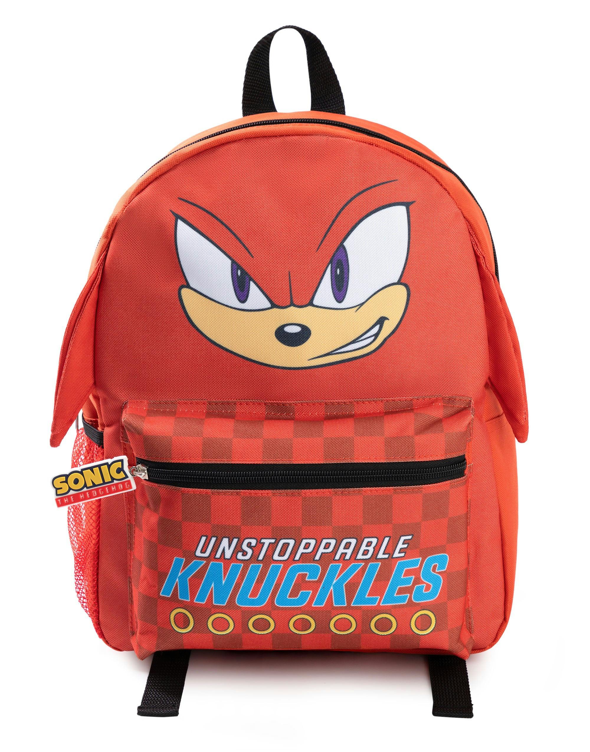 Vanilla Underground Unisex Red Sonic The Hedgehog Kids Knuckles Backpack (One Size)