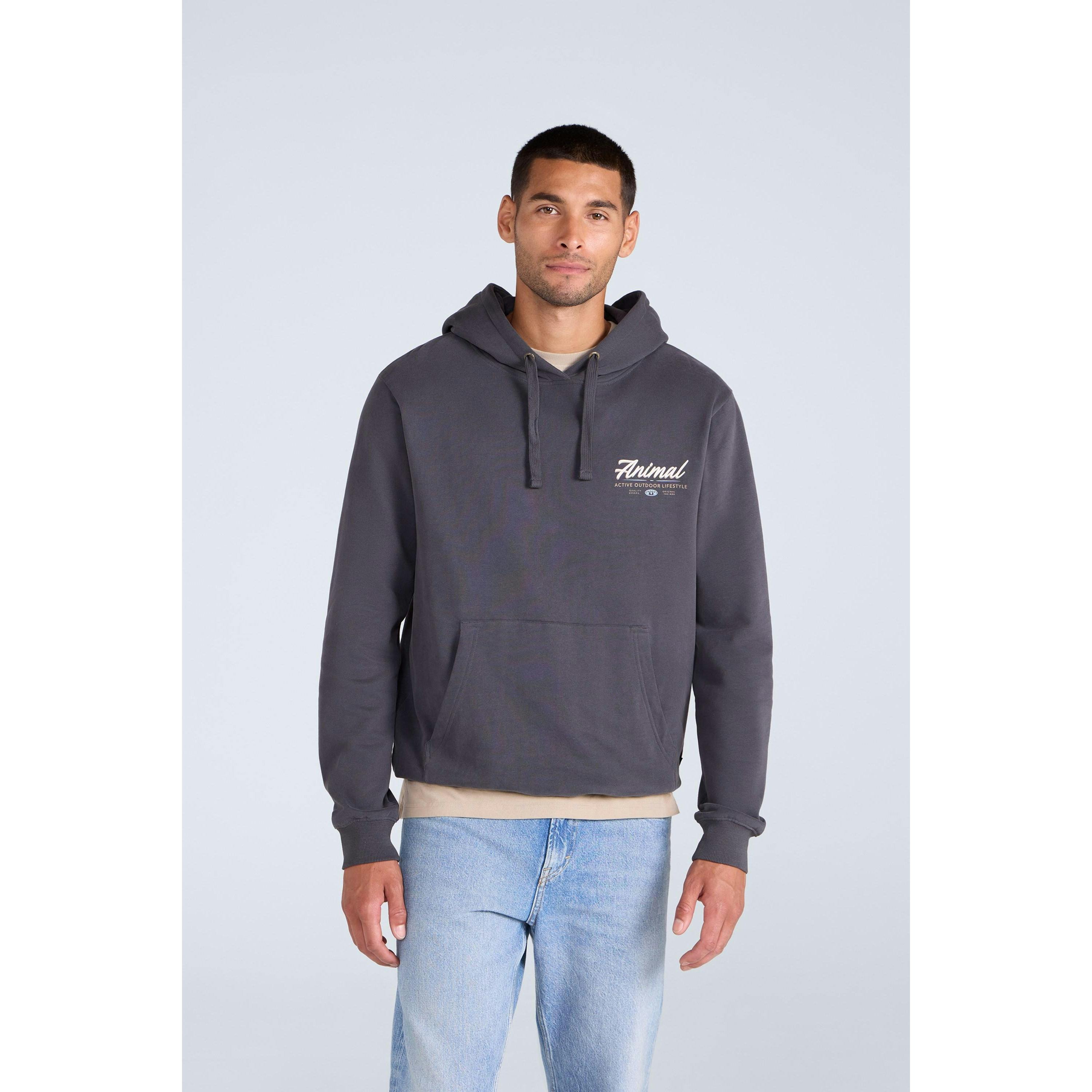 Mountain Warehouse Men's Black River Organic Hoodie - Xs - 100% Organic Cotton