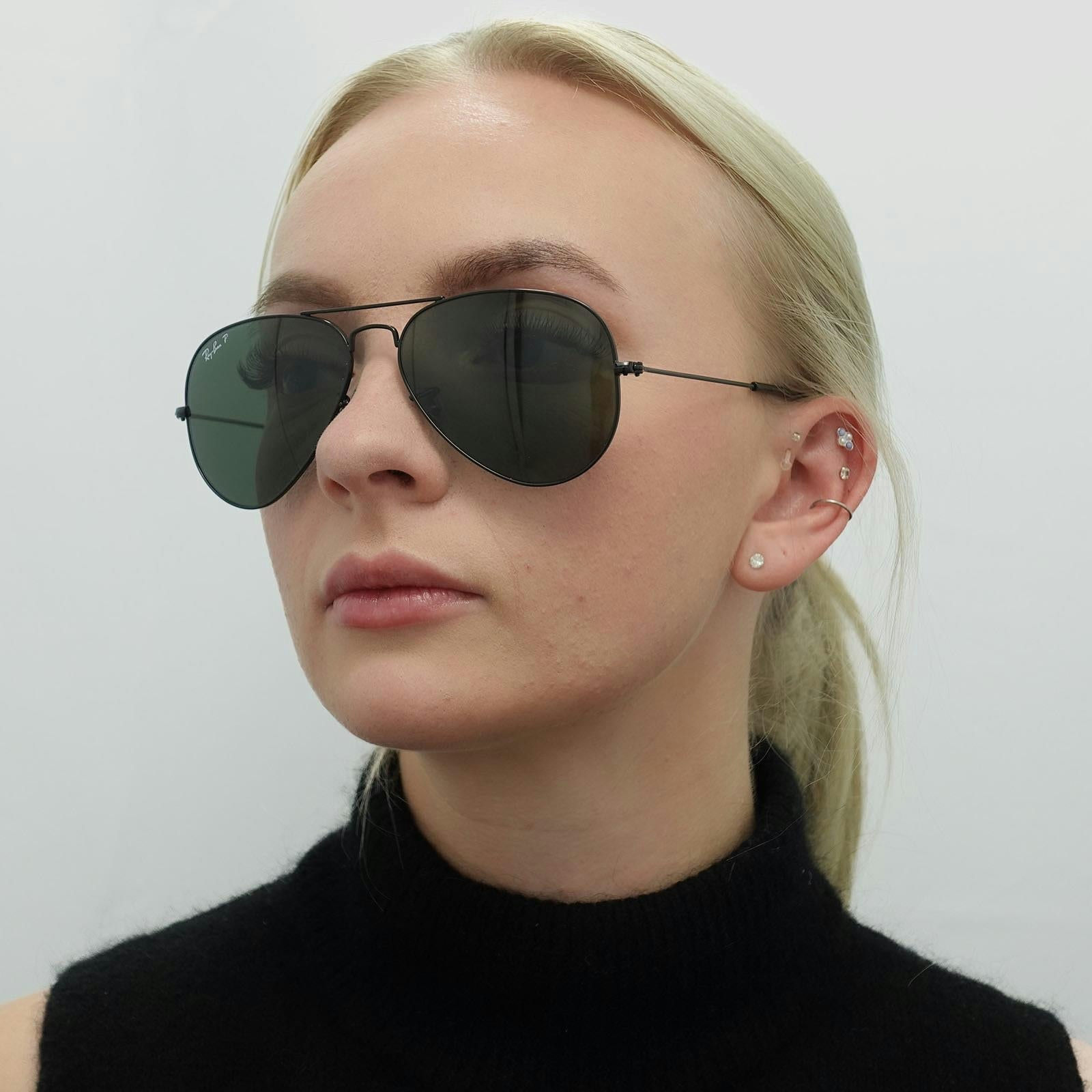 Ray-Ban Genuine Glass Polarised Sunglasses Black 3025 002/58 G-15 Lens 58mm 2026 - Image 13
