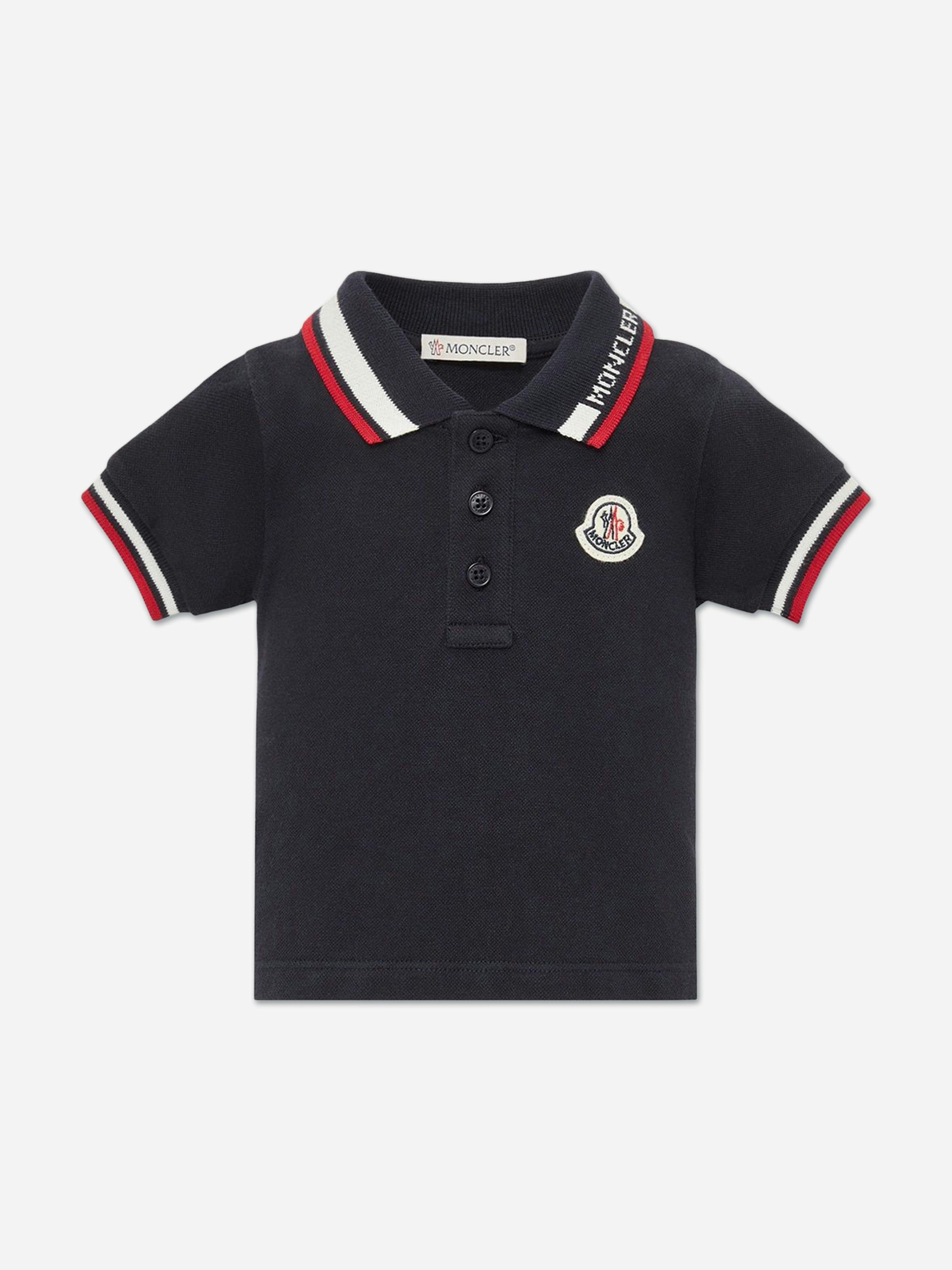 Moncler Enfant Men's Baby Boys Logo Polo Shirt In Navy - Navy - 18 - 24 Mths