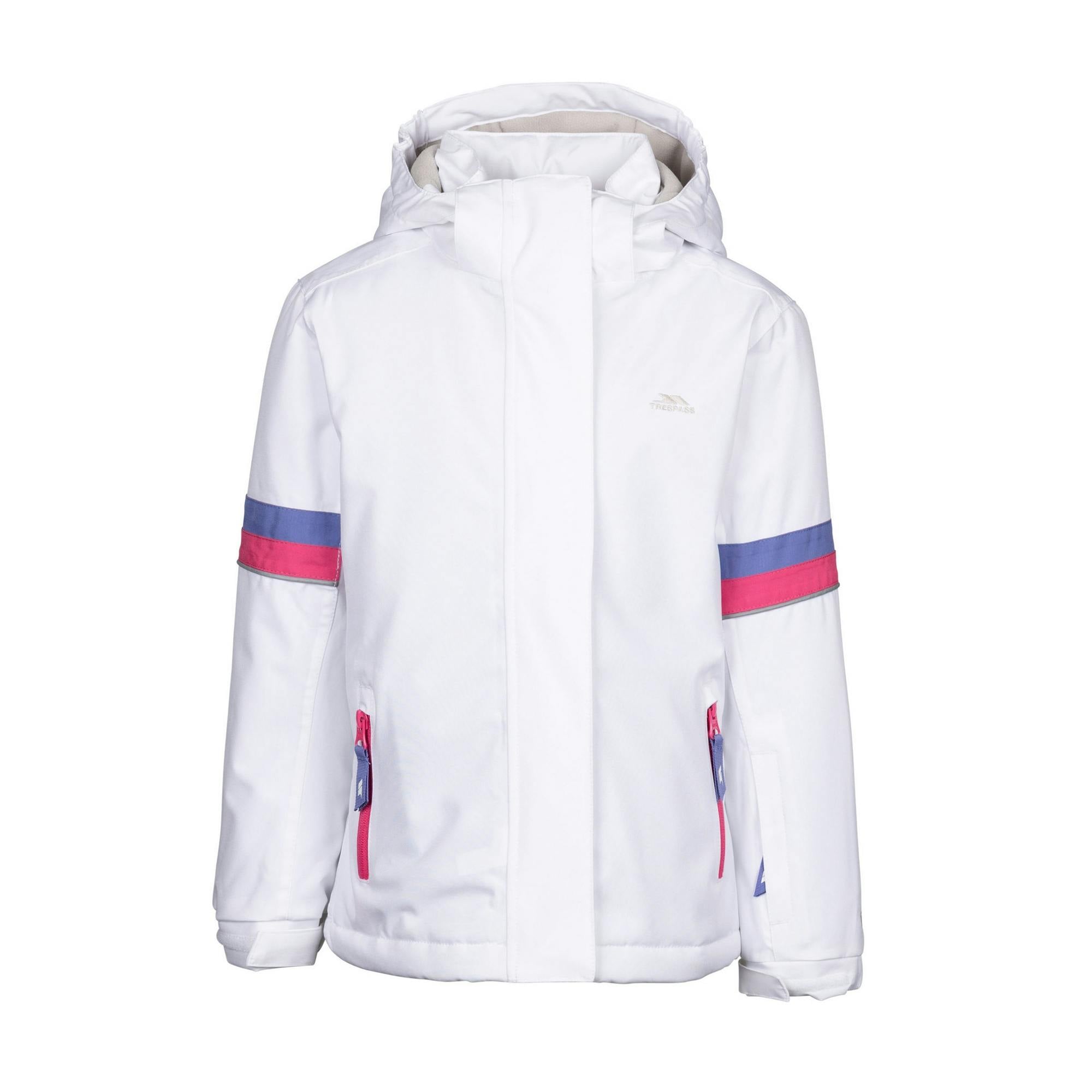 Trespass White Childrens/Kids Kharli Ski Jacket - 9-10 Years - 50% Polyester Tpu Membrane/50% Polyester