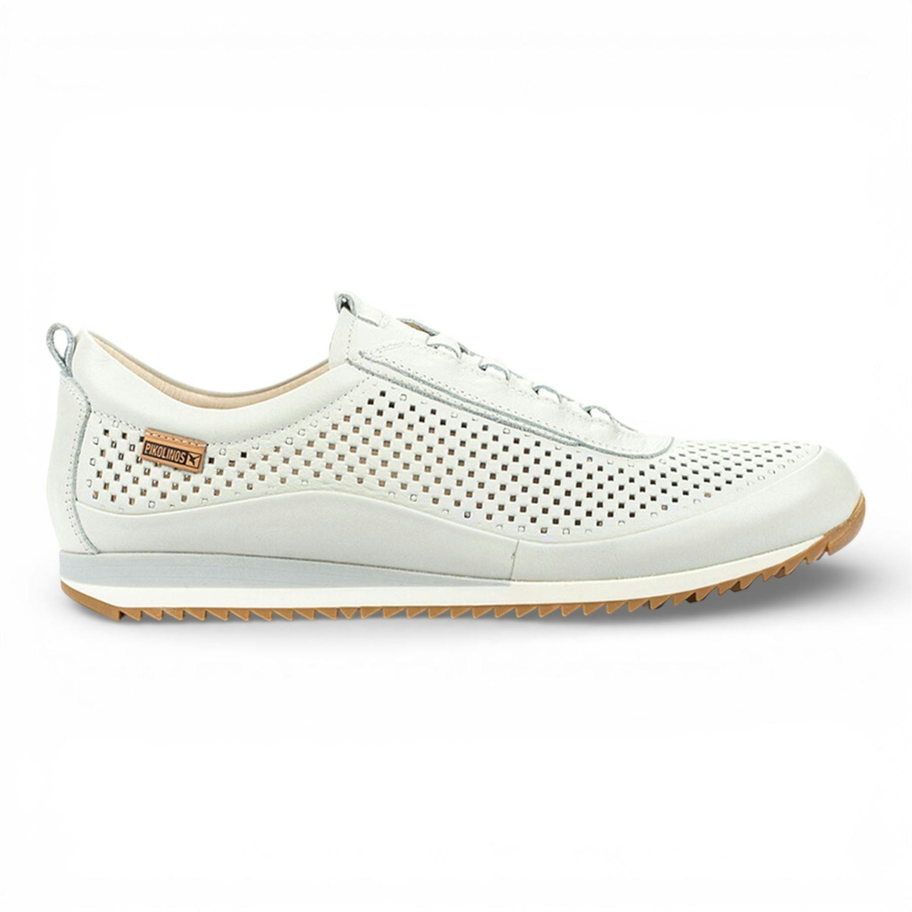 Pikolinos Men's White Leather Elastic Slip-On Sneaker Trainers Shoes - Liverpool - Uk 11 | Eu 45 | Us 11-11.5