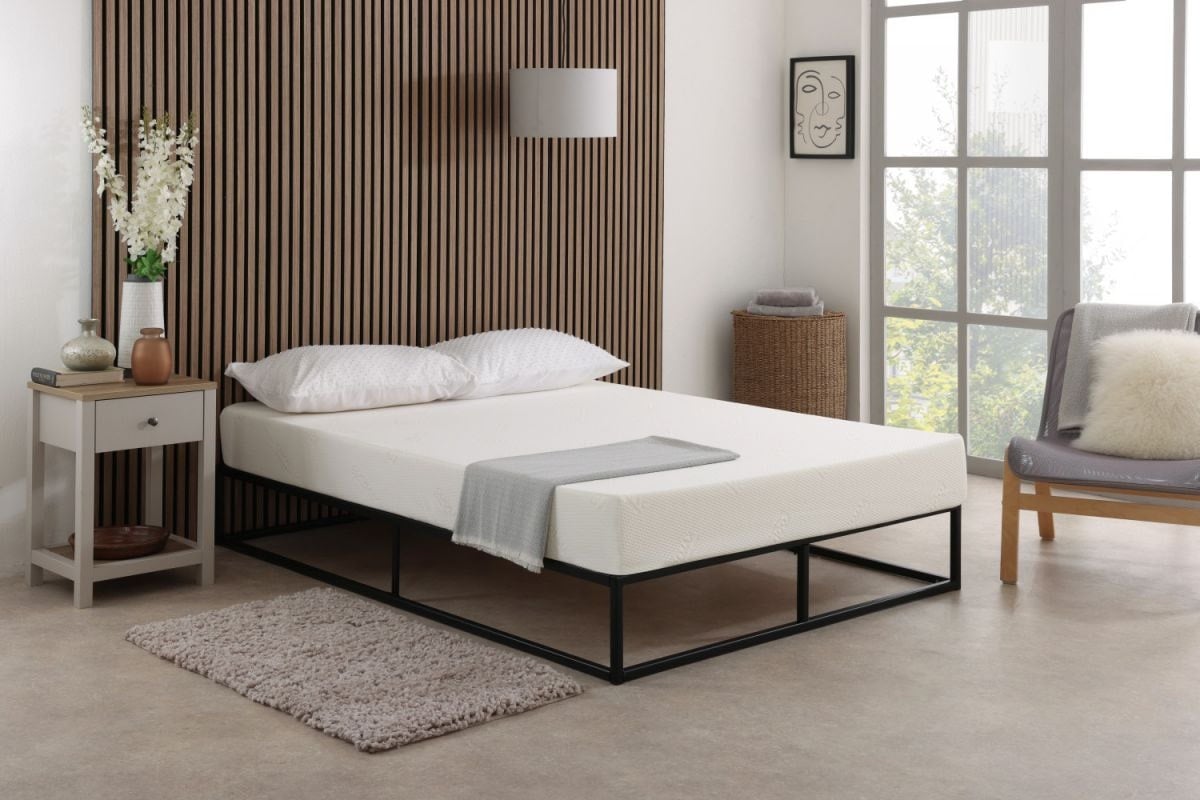 Rackhams White Coolmax All Foam Memory Foam Mattress - 6" Deep, Temperature-Regulating Comfort - 1 - 3Ft Single Mattress (90Cm X 190Cm)
