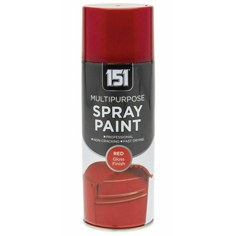 151 Red Gloss Multipurpose Spray Paint 400ml - Image 17