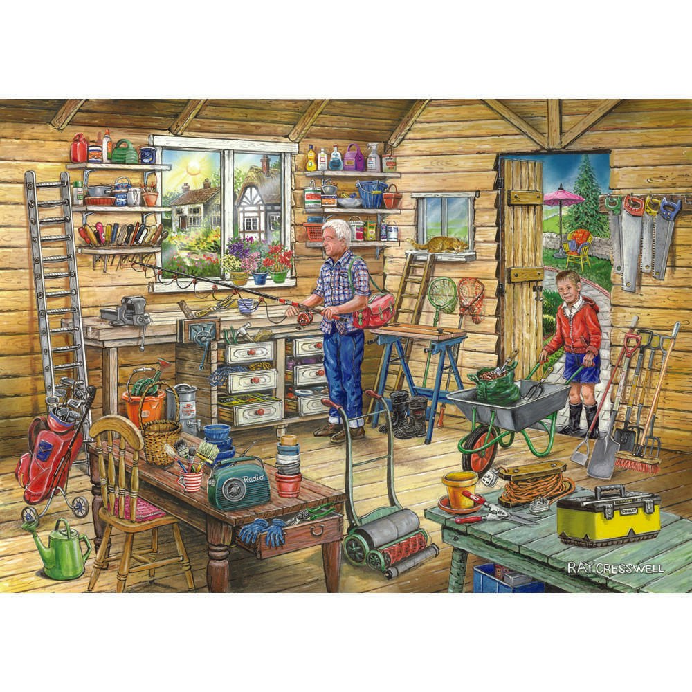 The House Of Puzzles Fred's Shed 500 Piece Jigsaw Puzzle