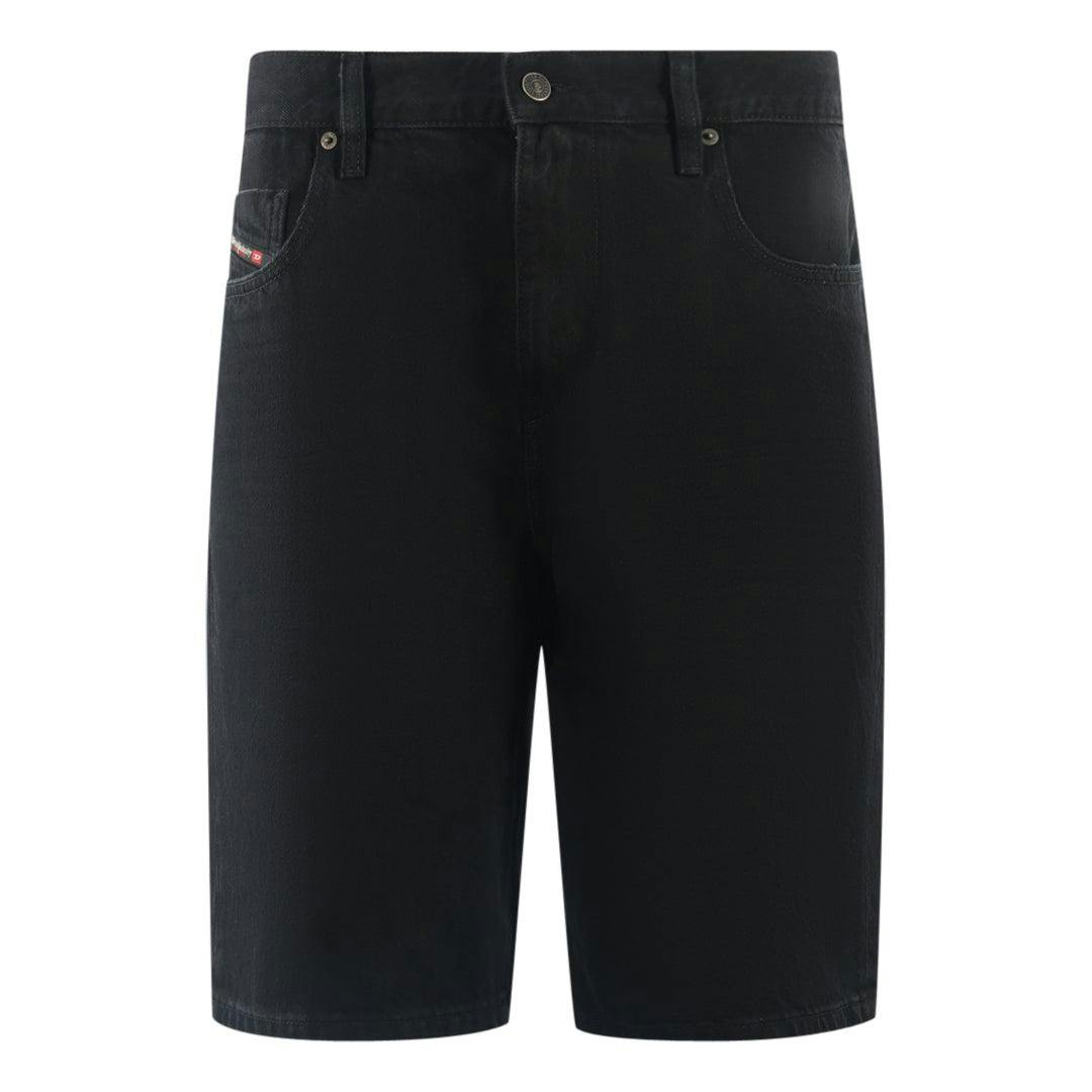 Diesel Men's Black D-Strukt Denim Casual Shorts - 29R - 100% Cotton