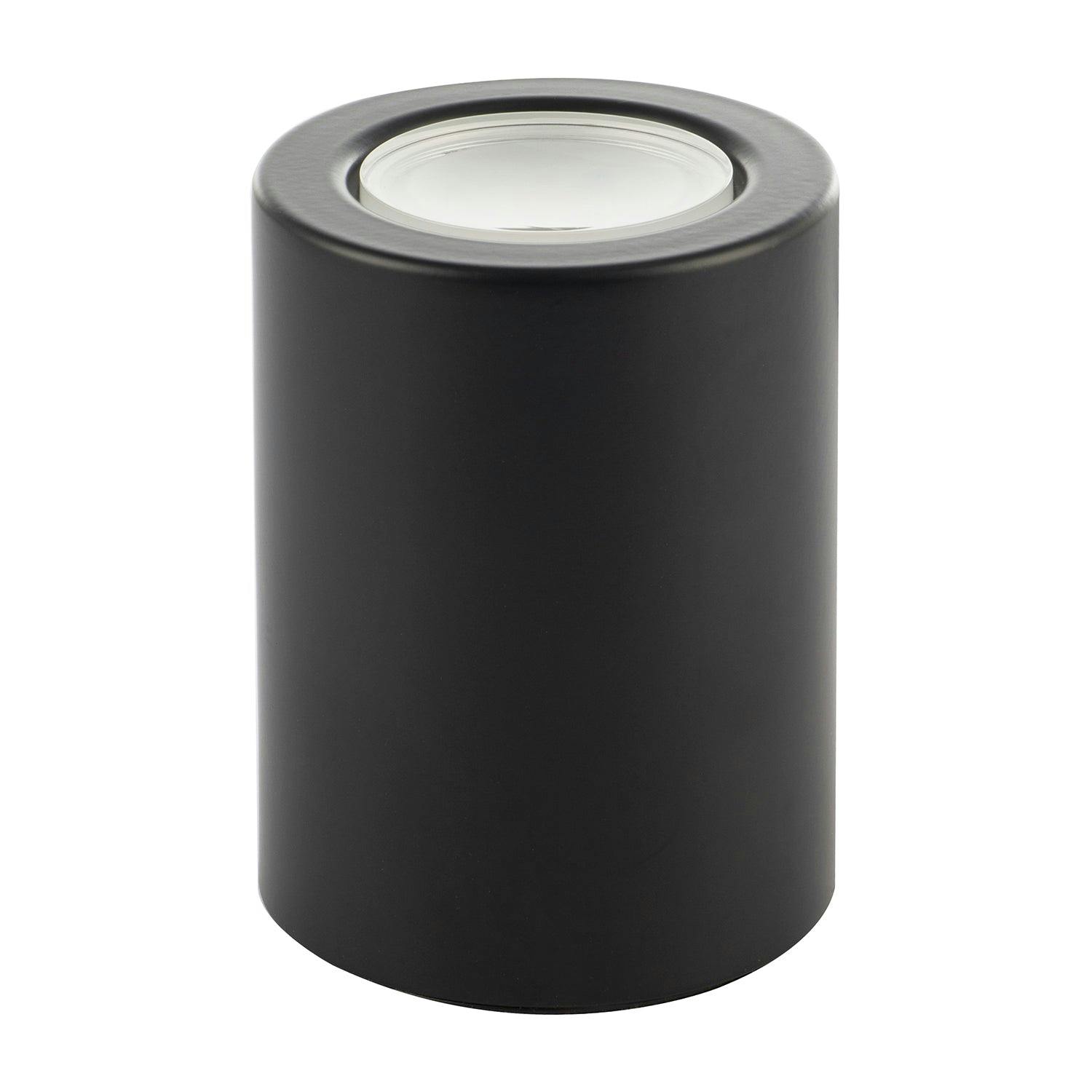 Rackhams Black Cylindrical Led Uplighter With Minimalist Architectural Design
