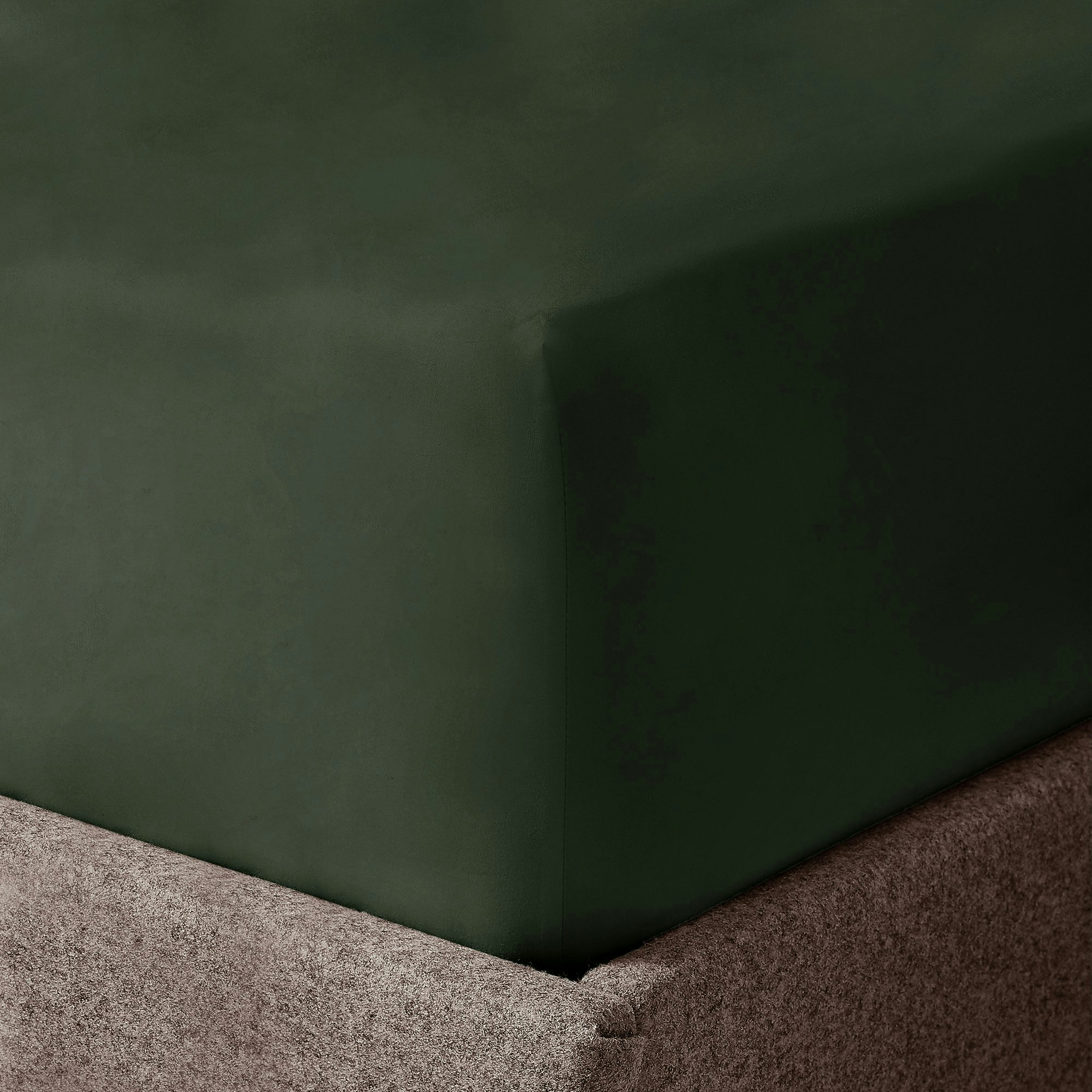 Rackhams Microfibre Easy Care Fitted Sheet - Olive - King