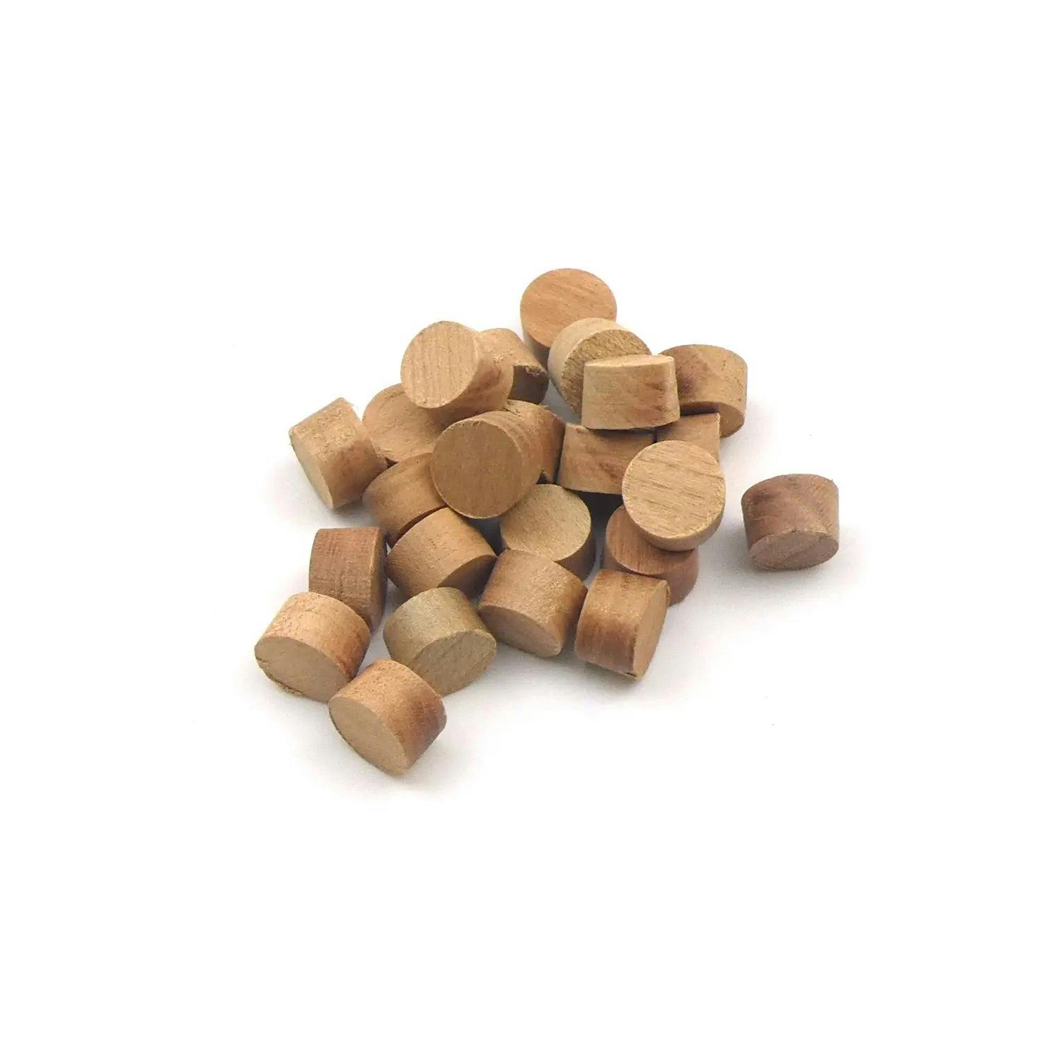 Oakcrafts Grain 10Mm Cherry Flat Head Cross Plug - 25