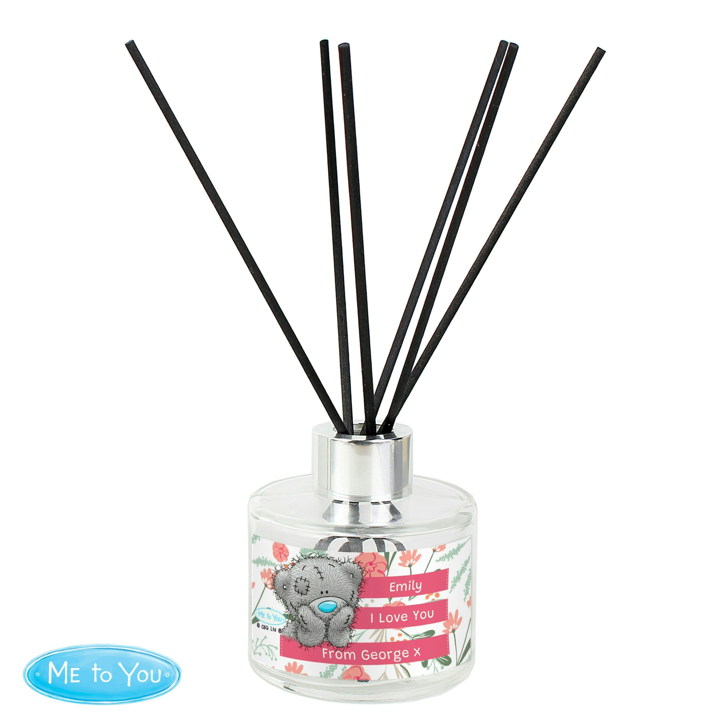 Rackhams Personalised Me To You Floral Reed Diffuser