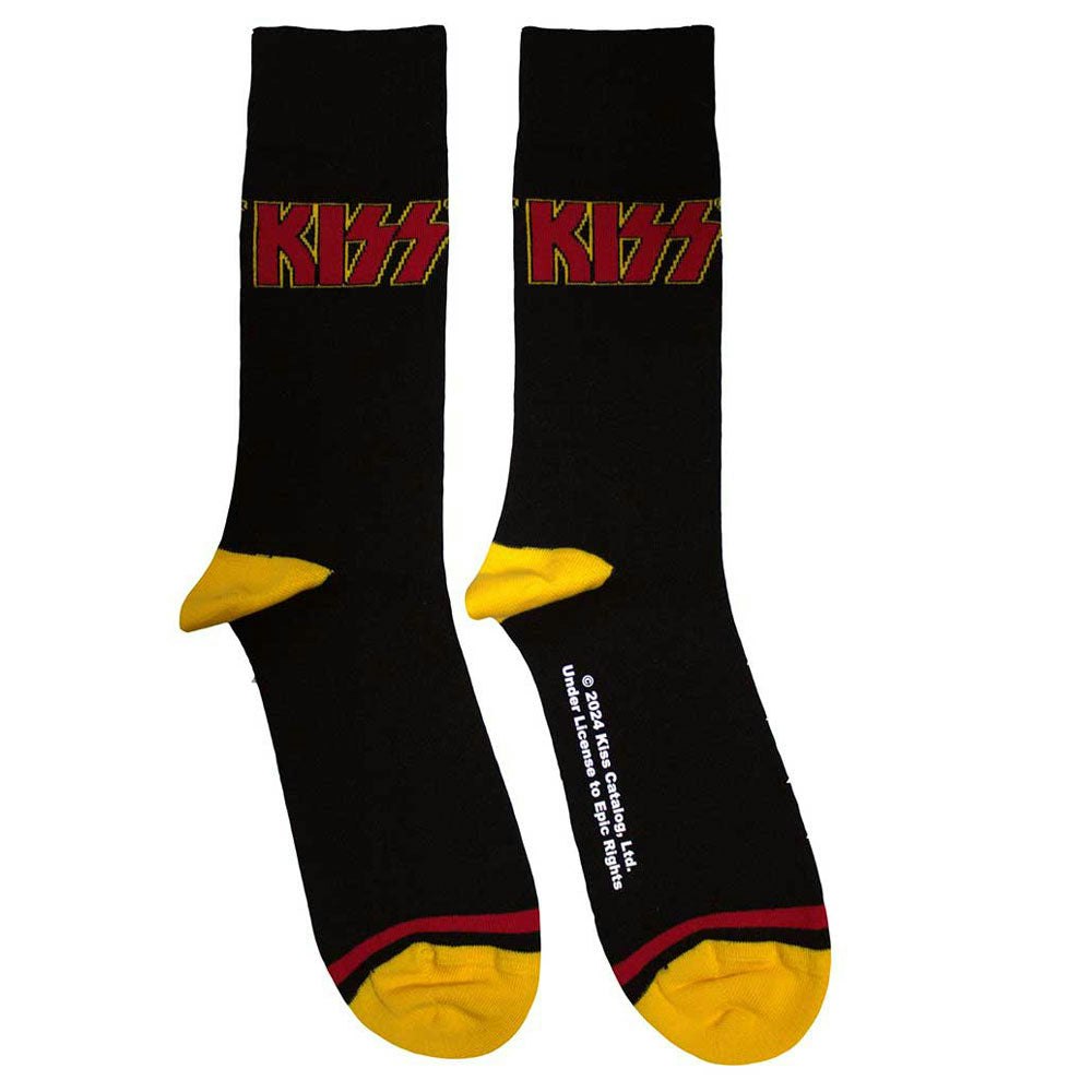 Paradiso Clothing Unisex Red Kiss Band Logo Single Stripe Ankle Socks
