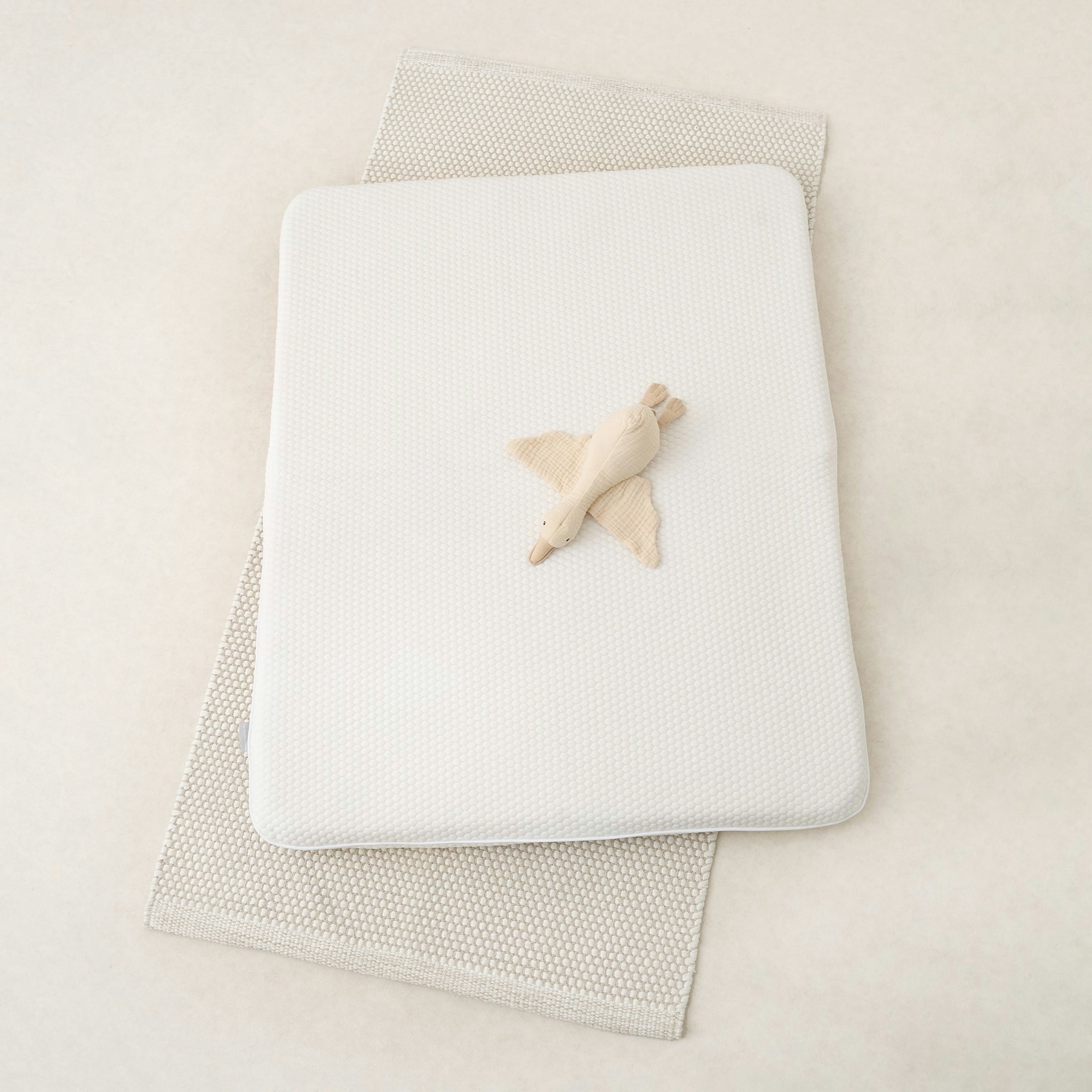 Rackhams White Tiny Dreamer™ - Premium Foam Folding Travel Cot Mattress To Fit Maxi-Cosi Swift (97 X 78Cm) - Mattress Only
