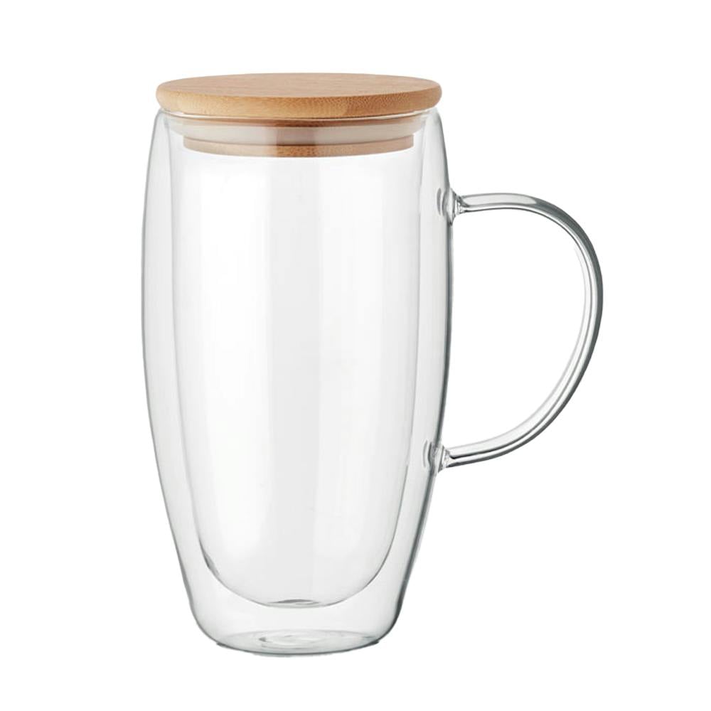 Midocean Existing Name Borosilicate Glass Double Wall 450Ml Mug - Transparent - One Size - Transparent
