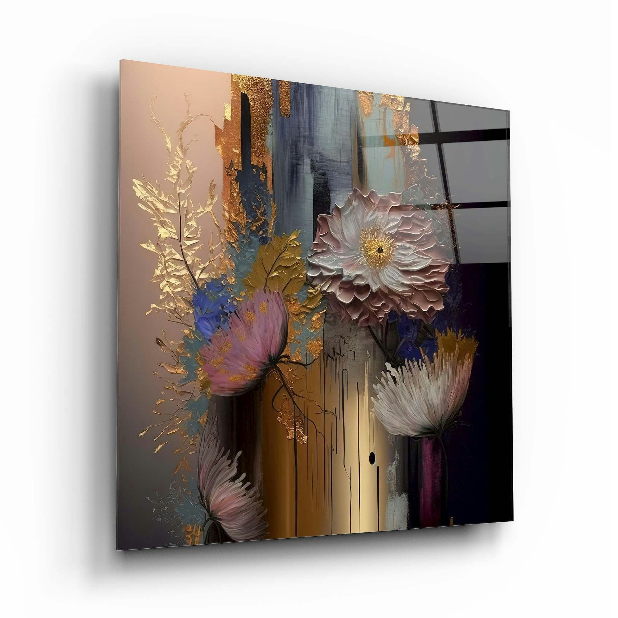 Rackhams Abstract Glass Wall Art 2 - 80X80cm - Tempered Glass (4 Mm)
