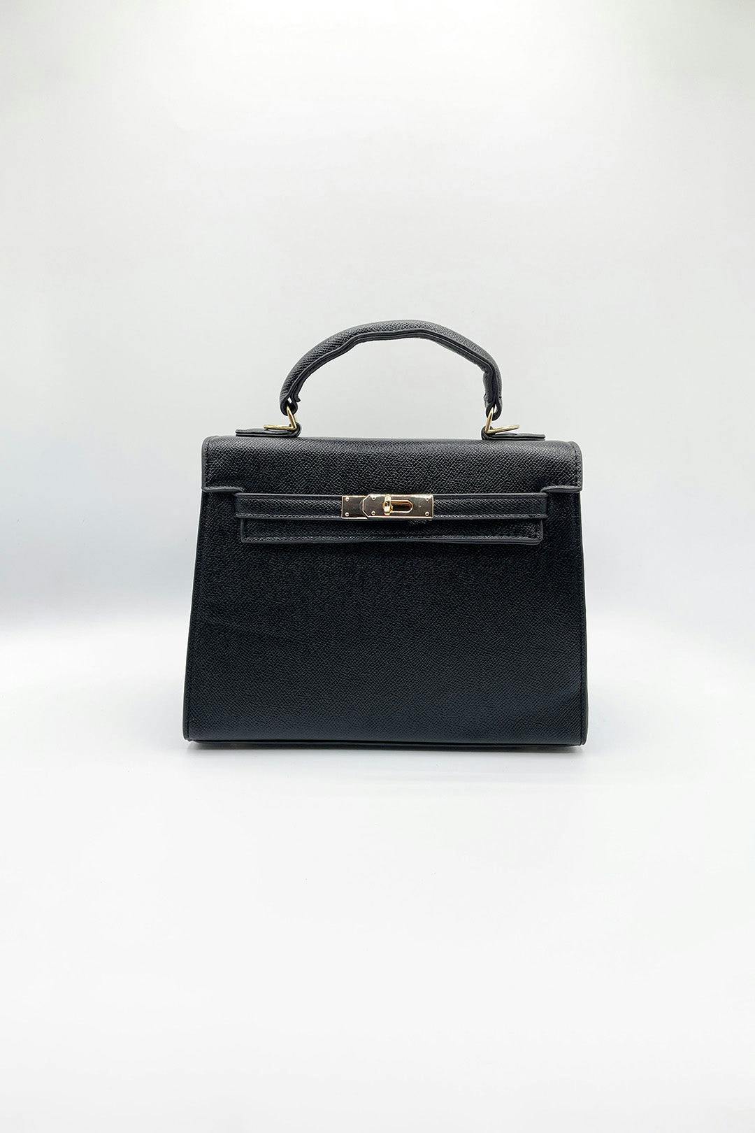 Svnx Black Top Handle Satchel Tote Bag In