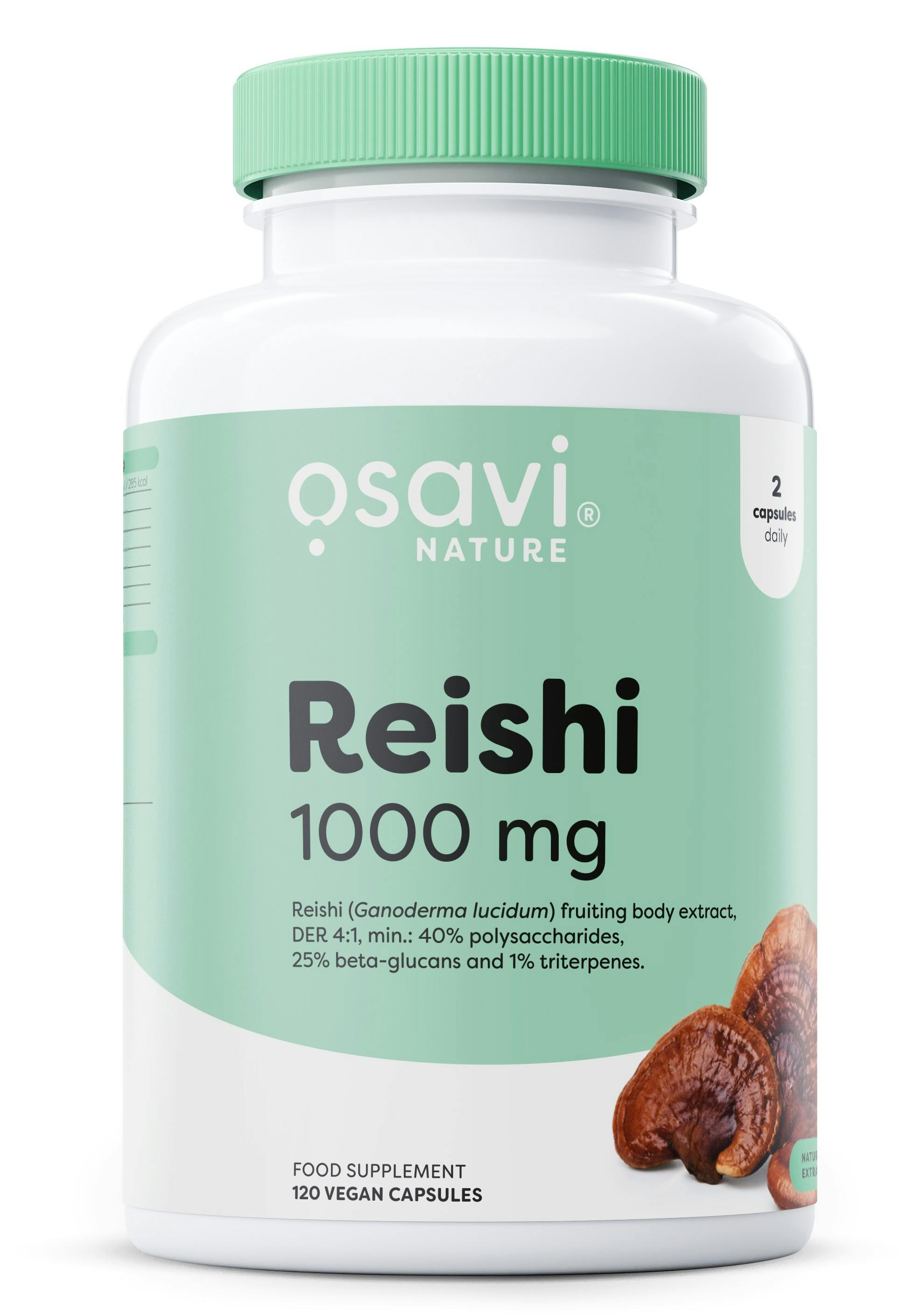 Osavi Reishi, 1000 Mg - 120 Vegan Caps - Image 5