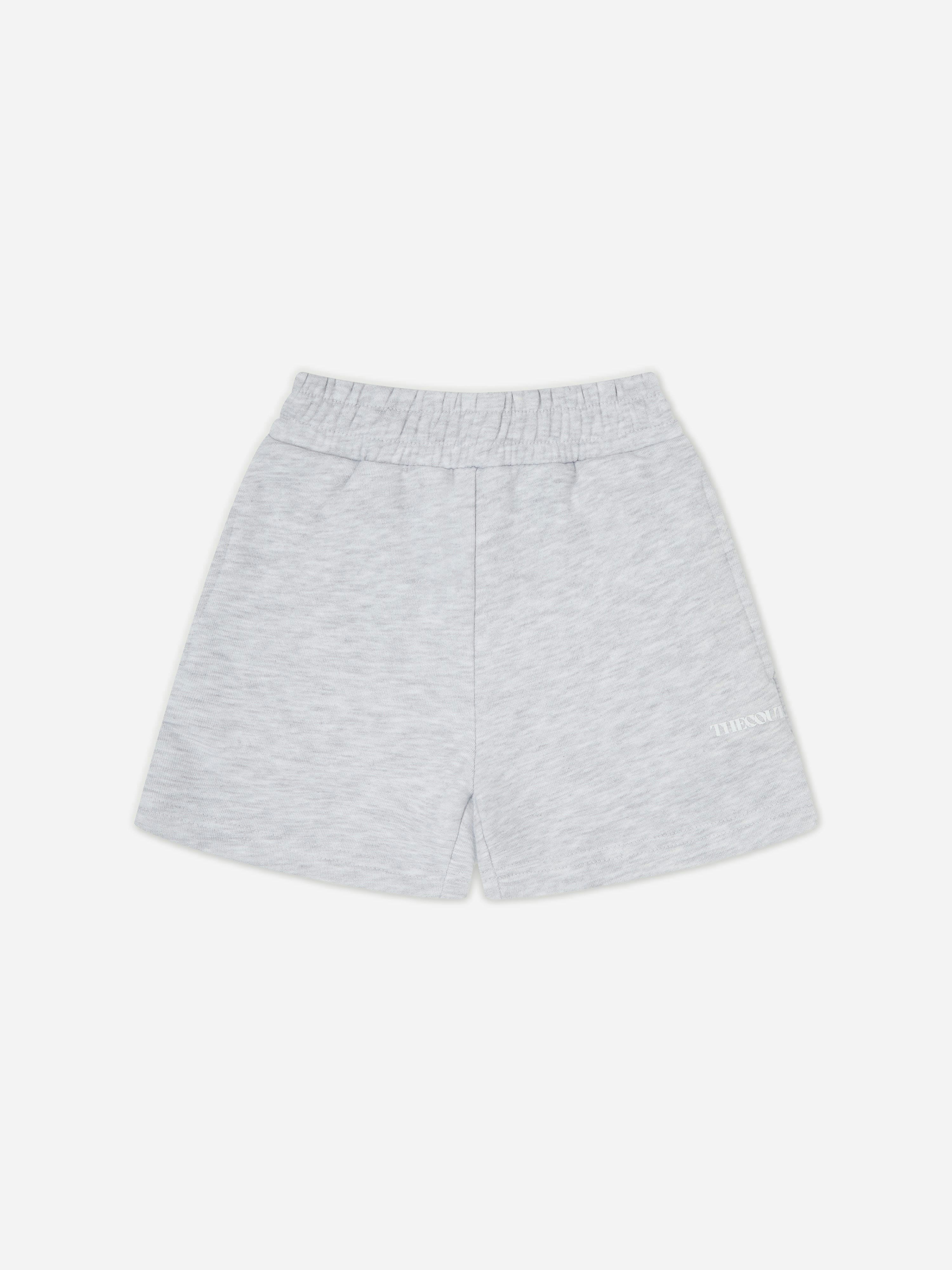 The Couture Club Grey Kids Raw Seam Shorts In - 7 - 8 Yrs