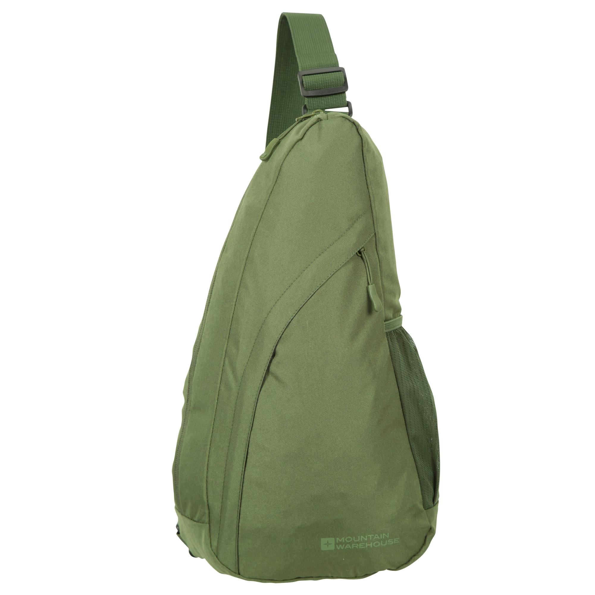 Mountain Warehouse Green Classic 8L Sling Backpack - Khaki - One Size - Khaki