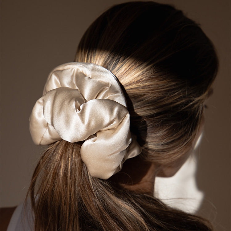 Drowsy Sleep Co Gold Pillow Scrunchie - Dusty