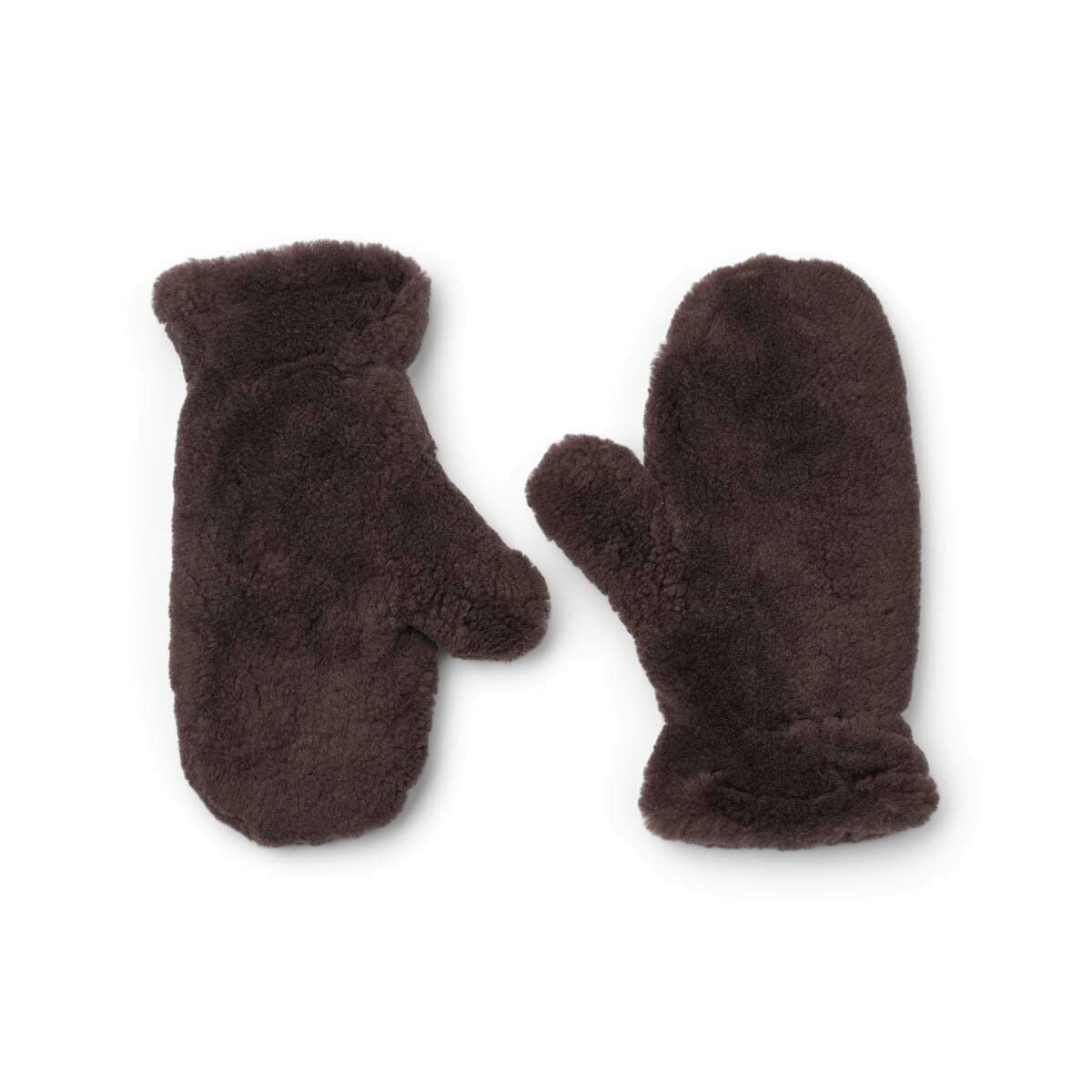 Natures Collection Brown/White/Green Monta Mittens - Coffee Bean - Onesize