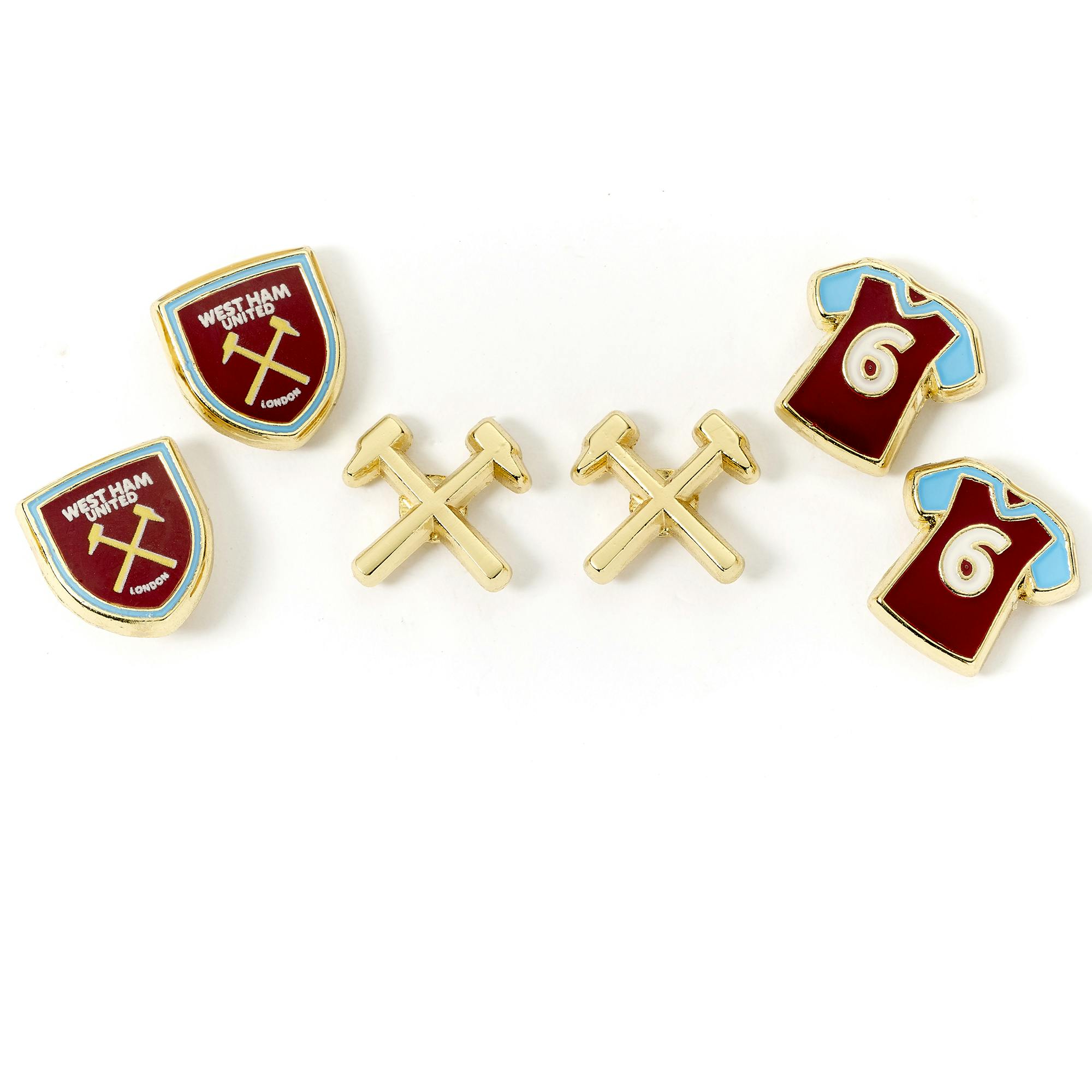 The Carat Shop West Ham Stud Earring Set