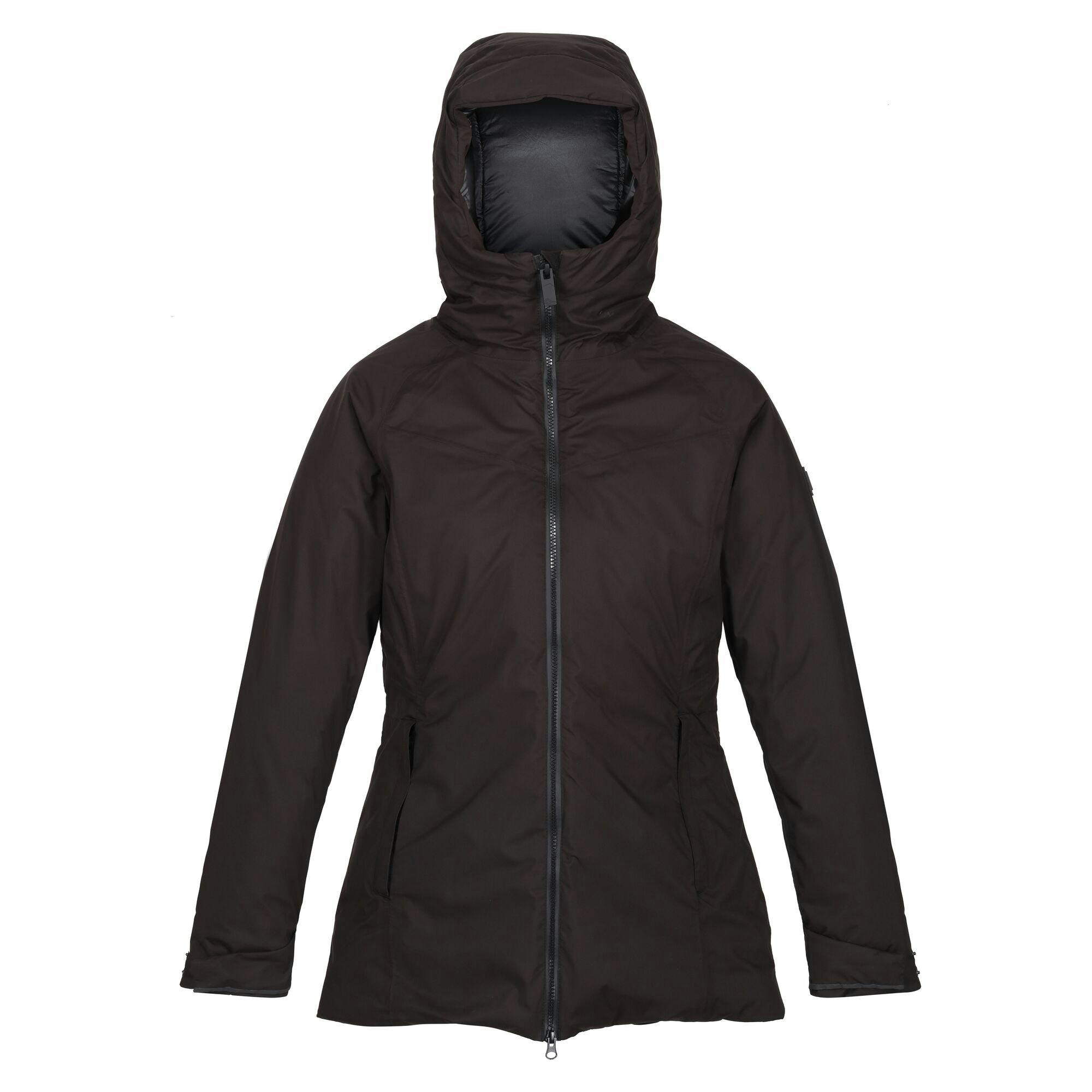 Regatta Women's Black Sanda Ii Waterproof Jacket - 14 Uk - 100% Polyester