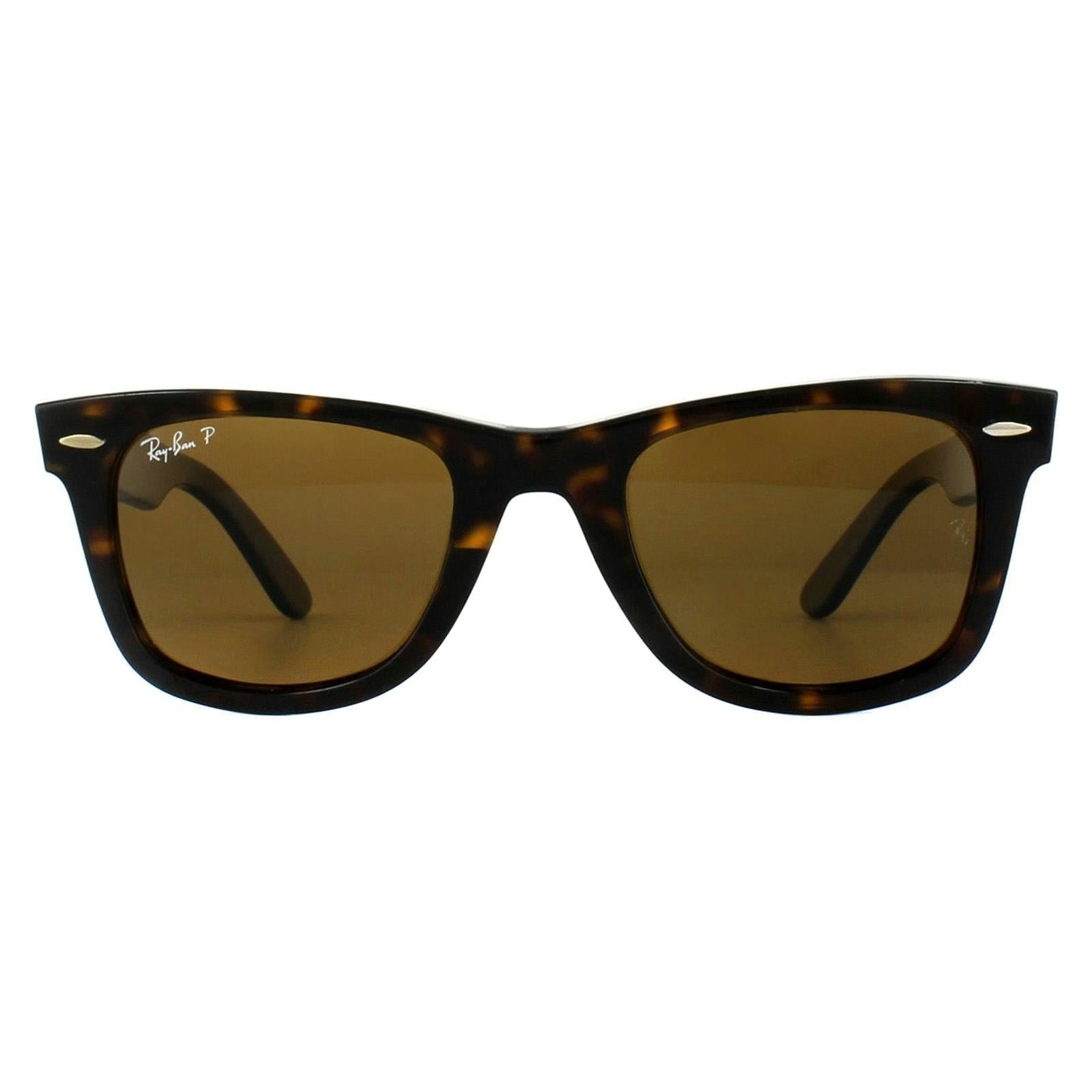 Ray-Ban Sunglasses Genuine Glass Polarised Lenses Tortoise Wayfarer 2140 902/57 - Image 16