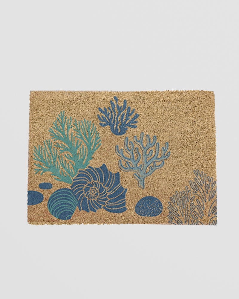 Artsy Doormats Coral & Shells Doormat (60 X 40Cm)